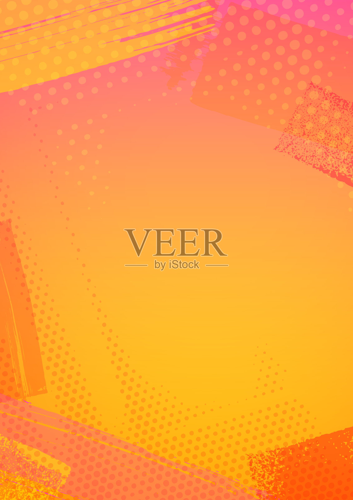 抽象夏日背景框架插画图片素材