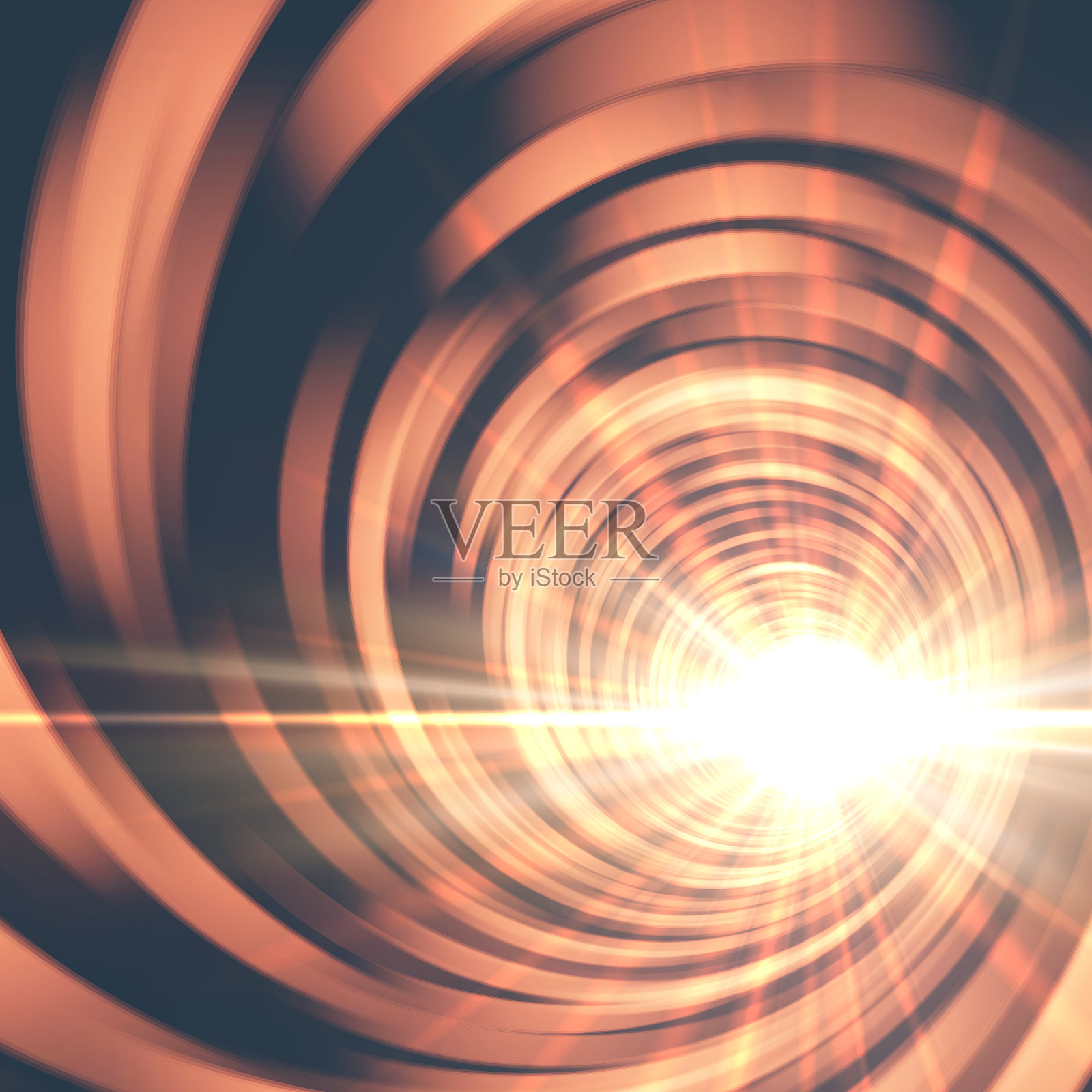 入口隧道与明亮的光抽象背景插画图片素材