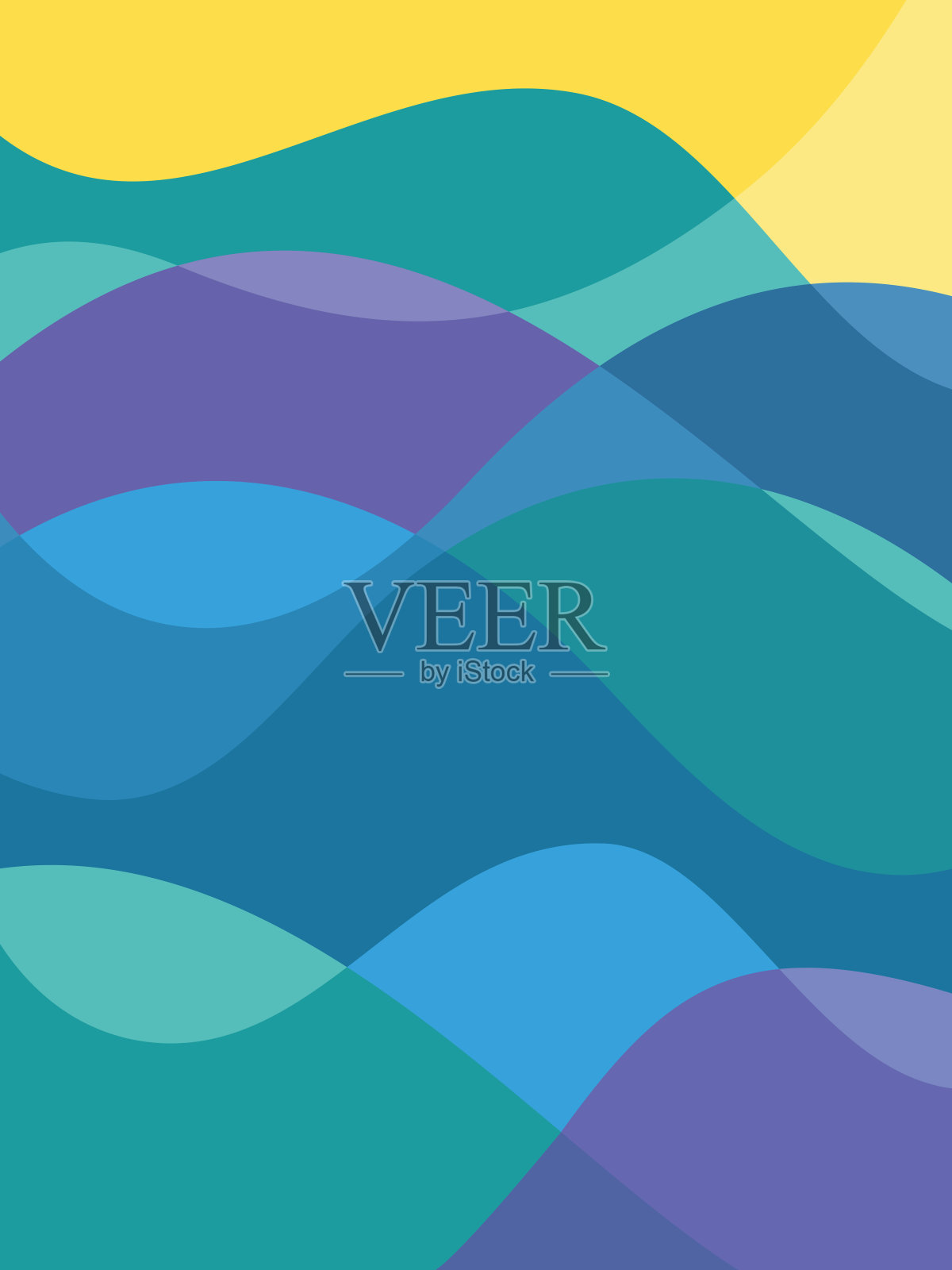 抽象的背景。蓝色的。黄色的。绿色的。绿松石。淡紫色。插画图片素材