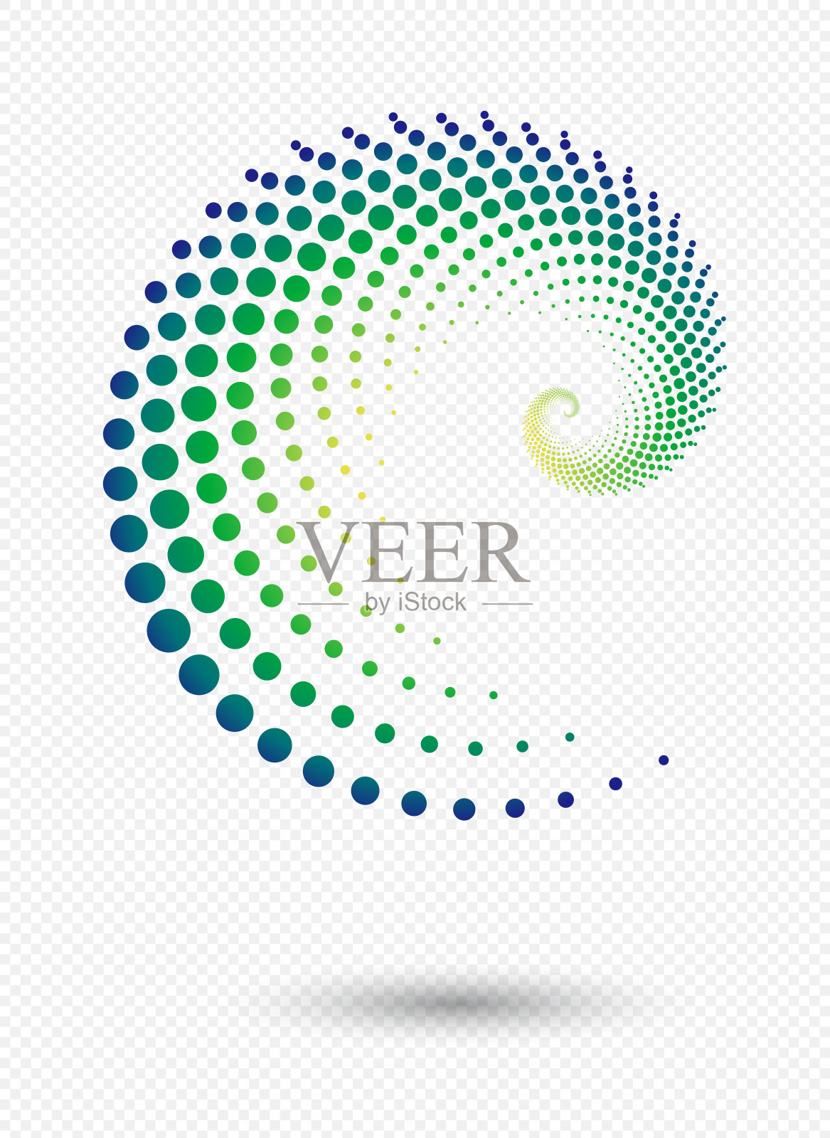 矢量漩涡点图案插画图片素材