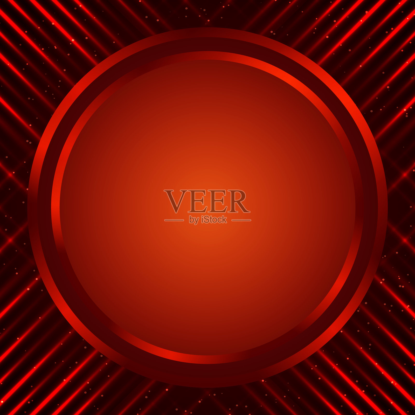 抽象矢量图案红色闪亮的背景插图与圆形横幅插画图片素材