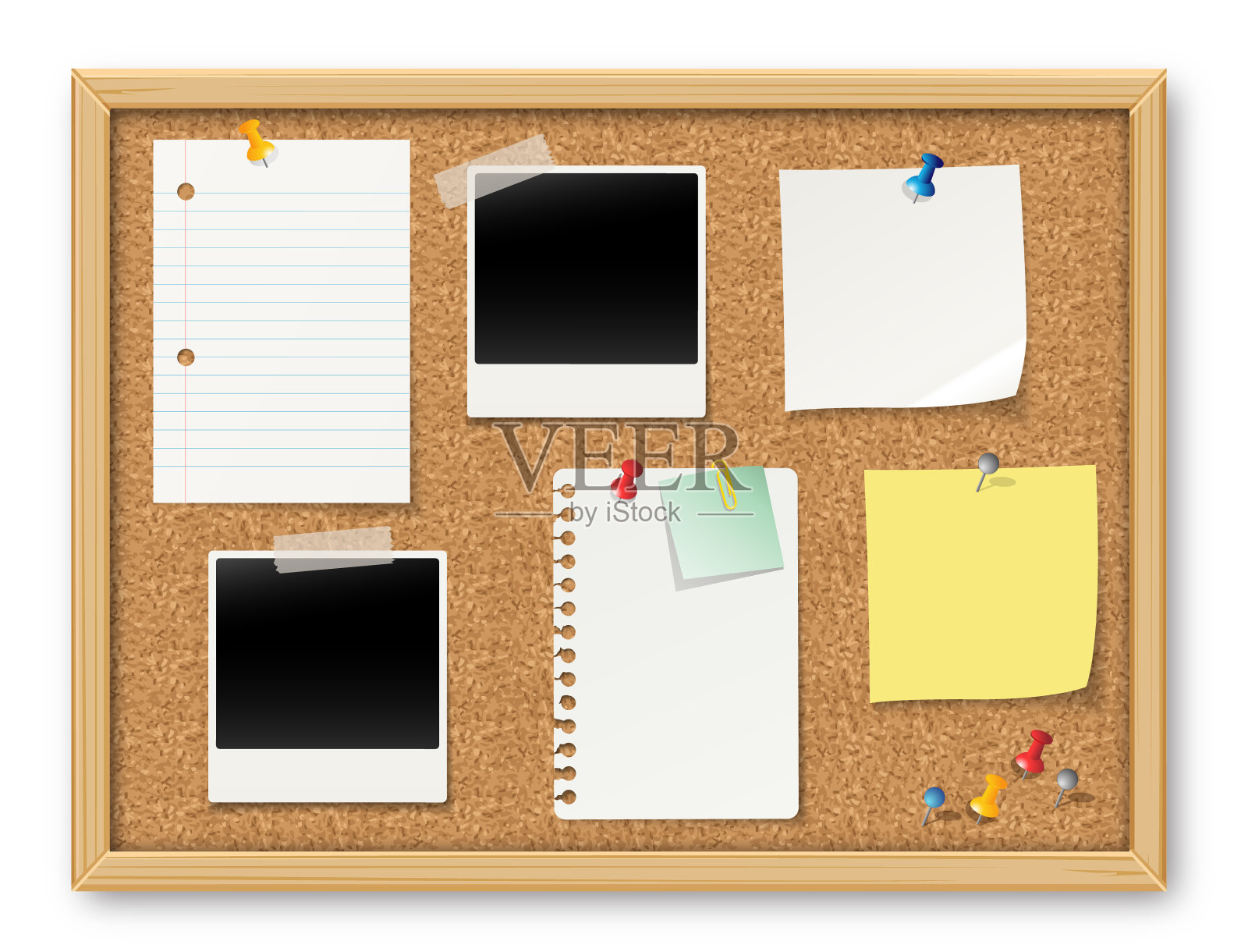 公告栏插画图片素材