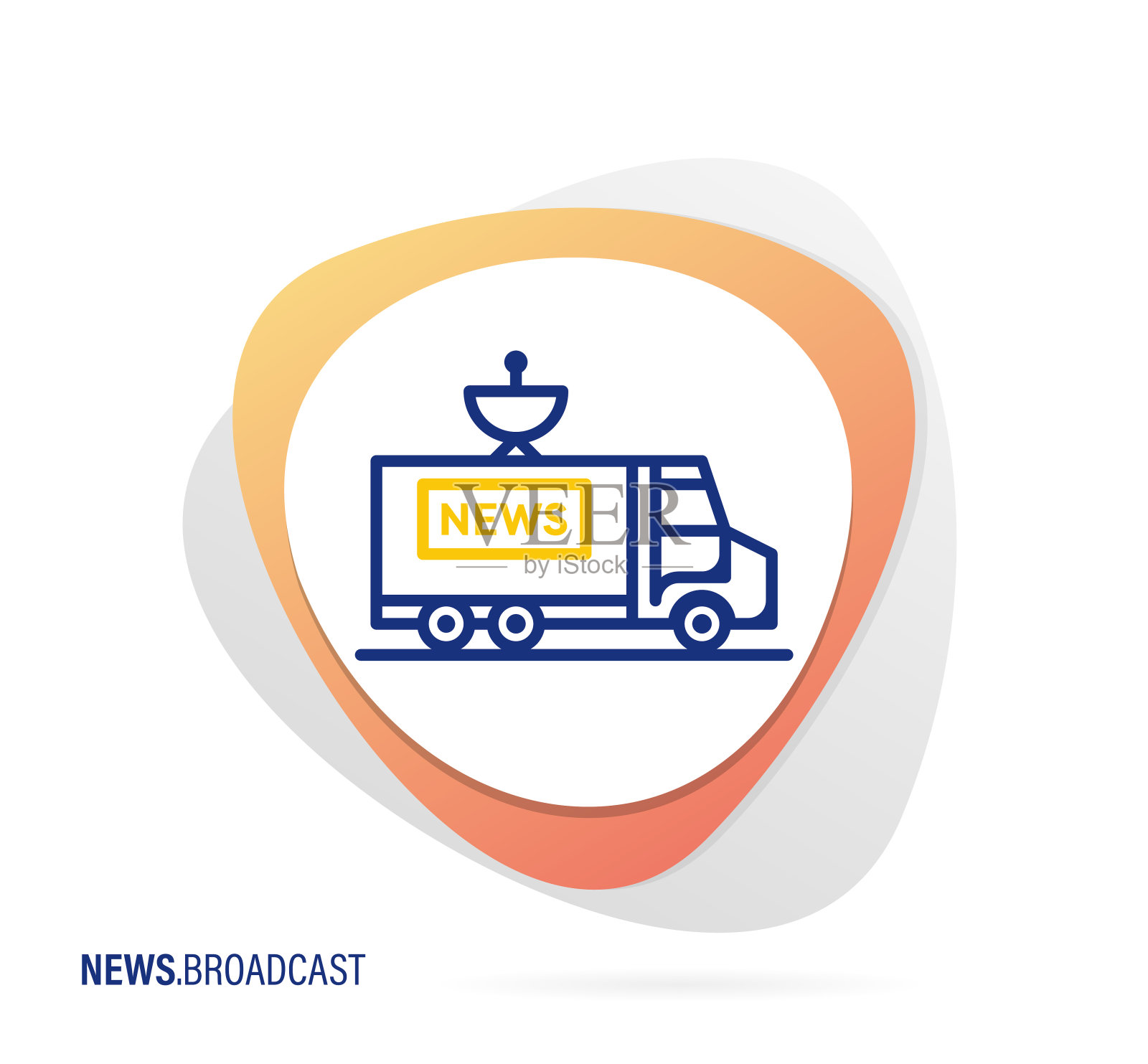 新闻广播图标插画图片素材