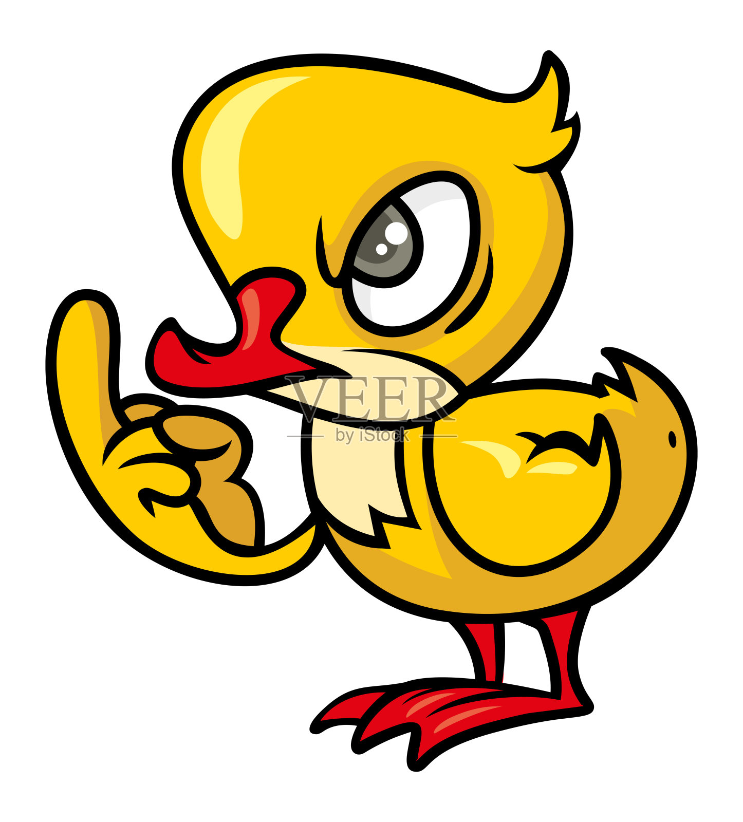 卡通小鸭插画图片素材