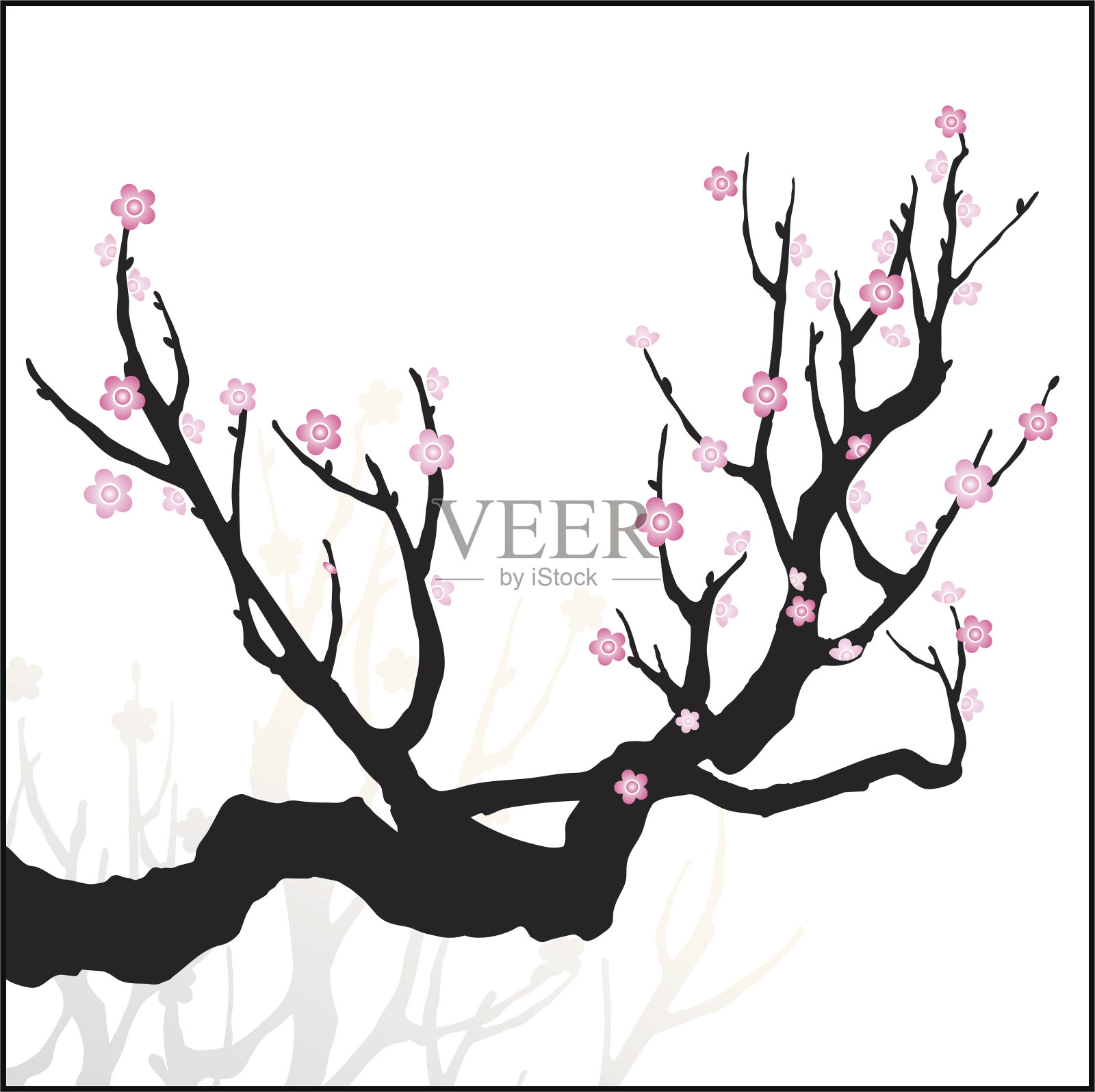 樱花设计元素图片