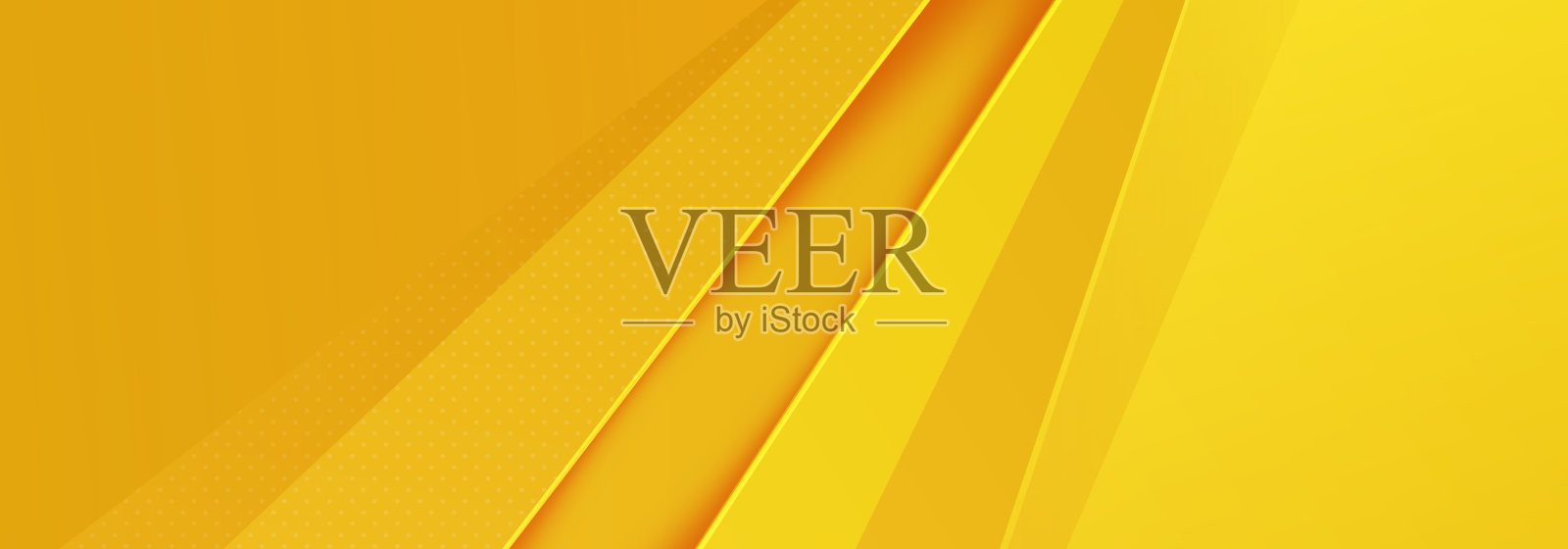 现代的横幅背景以橙色和黄色的波浪色分层构成抽象。矢量抽象图形设计横幅图案背景模板插画图片素材