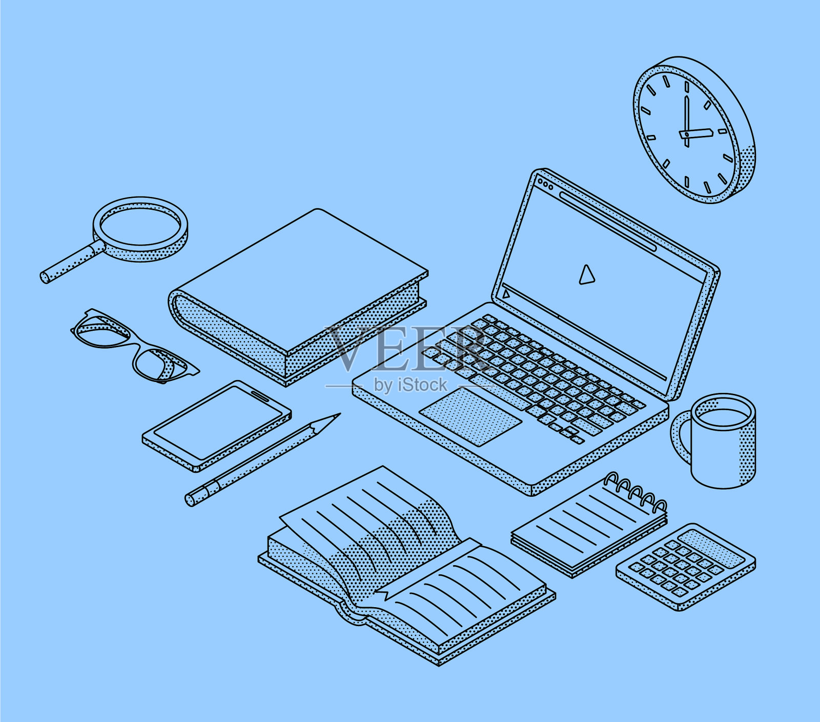 等距教育事业插画图片素材