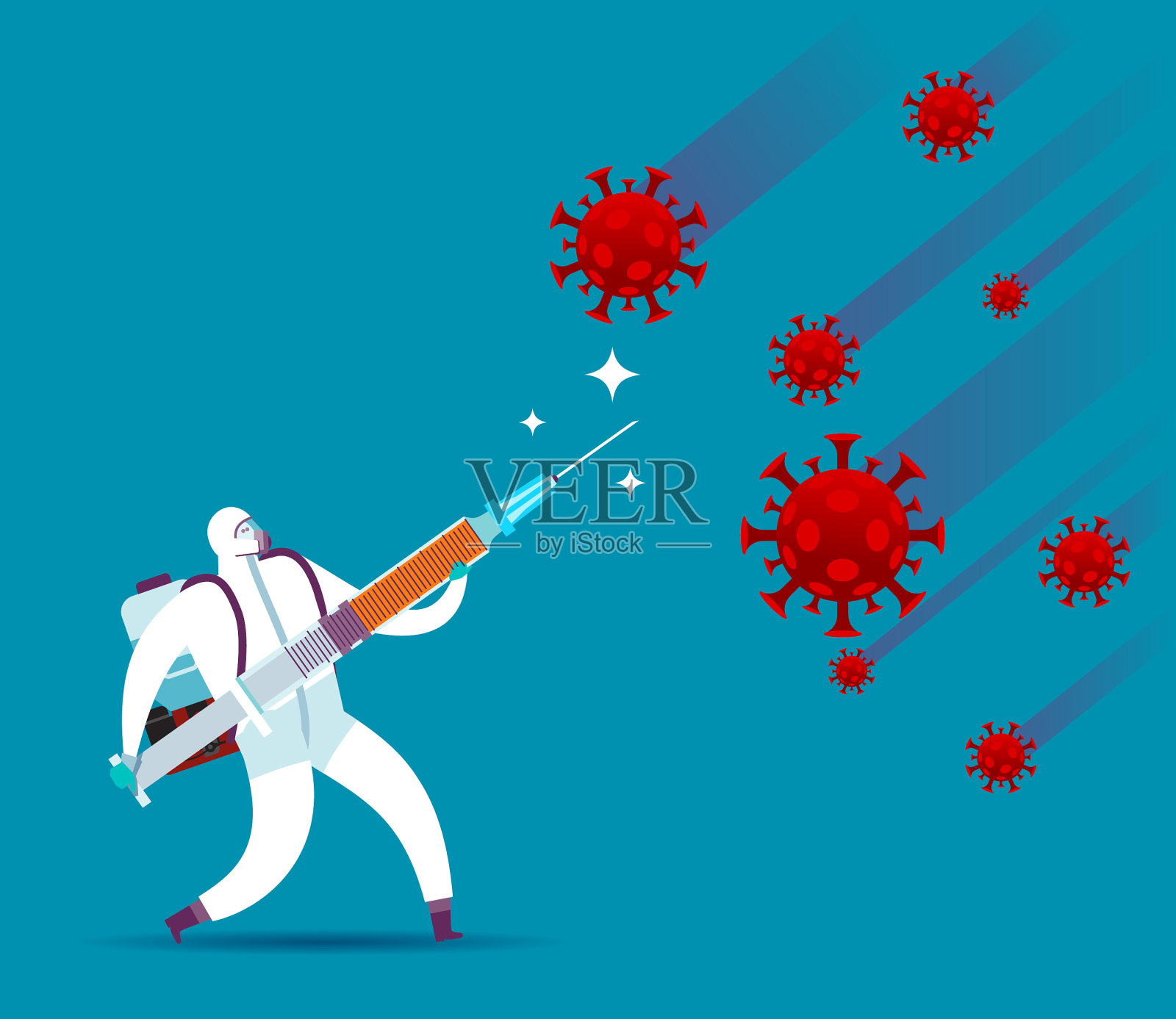 冠状病毒插画图片素材