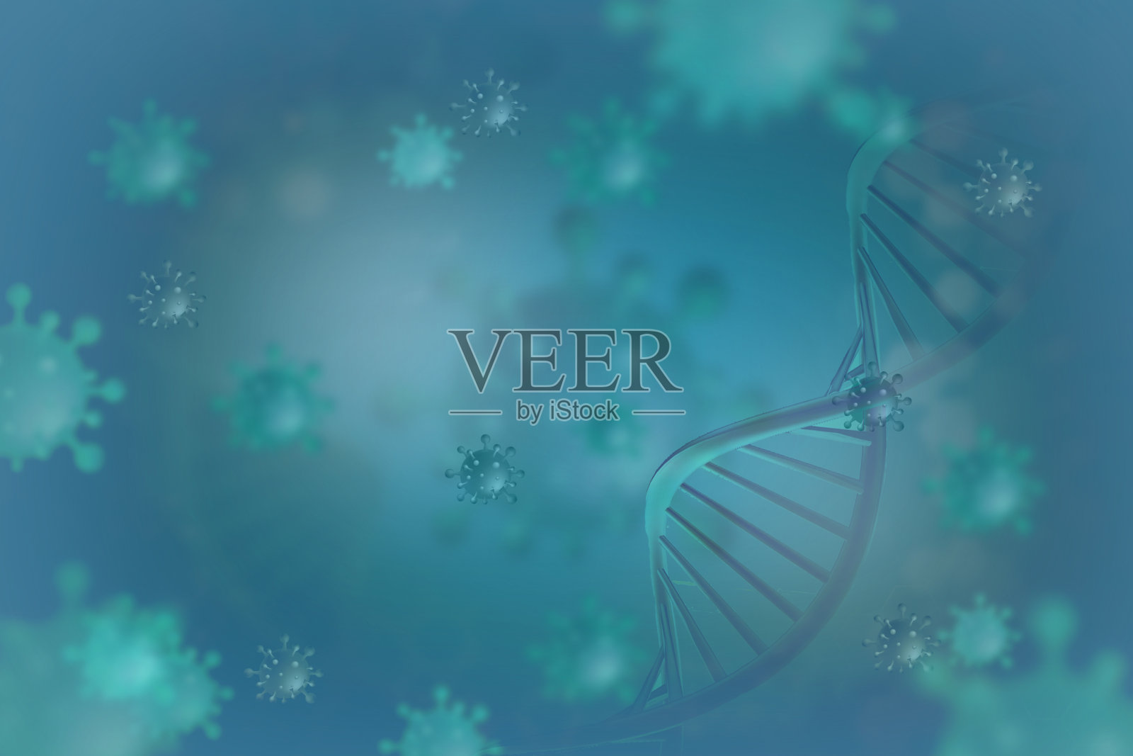 科学的医学背景。冠状病毒COVID-19插画图片素材