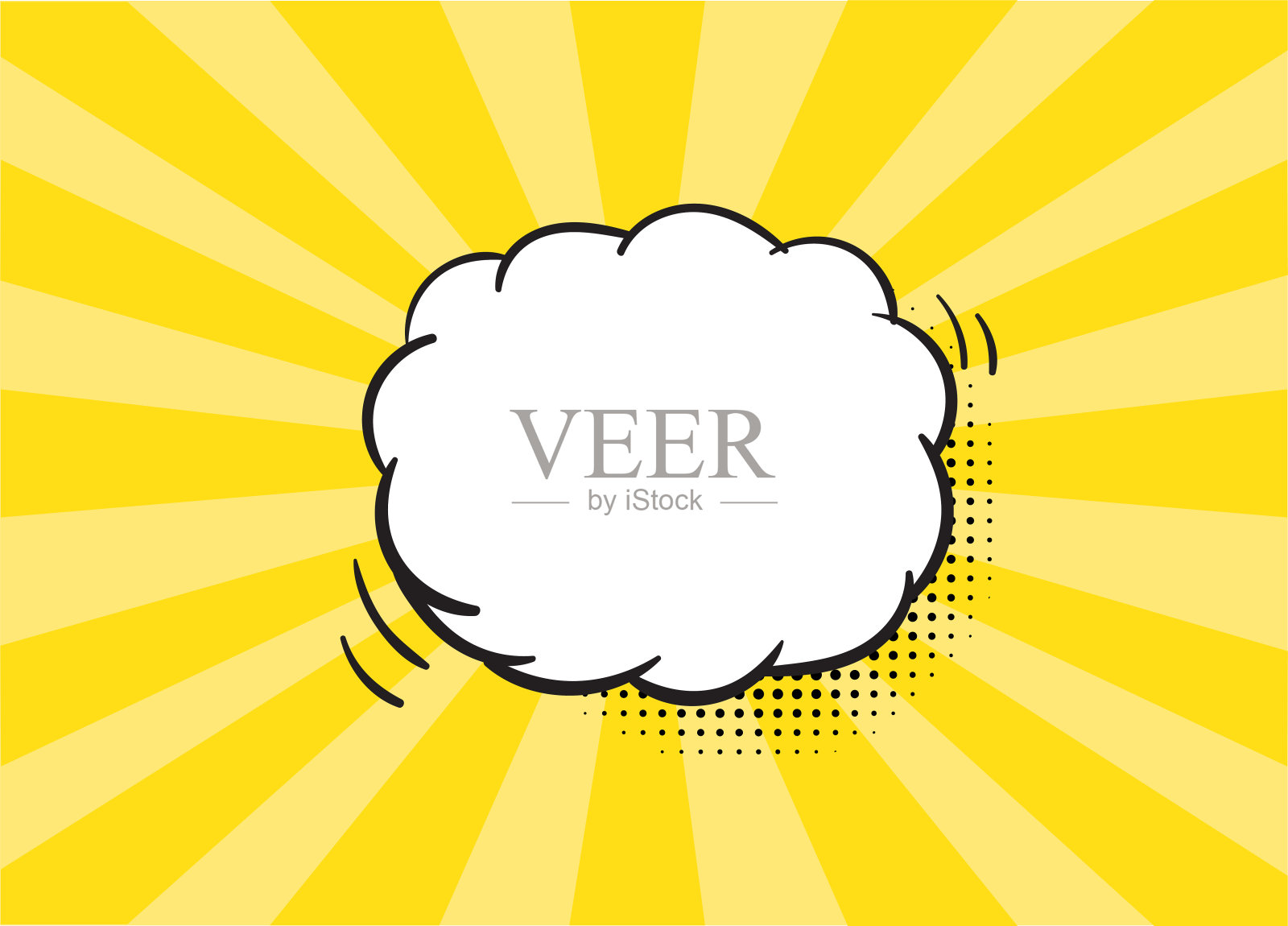 漫画泡泡和元素插画图片素材