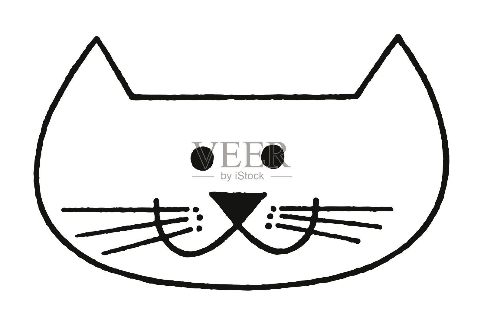 猫的脸设计元素图片