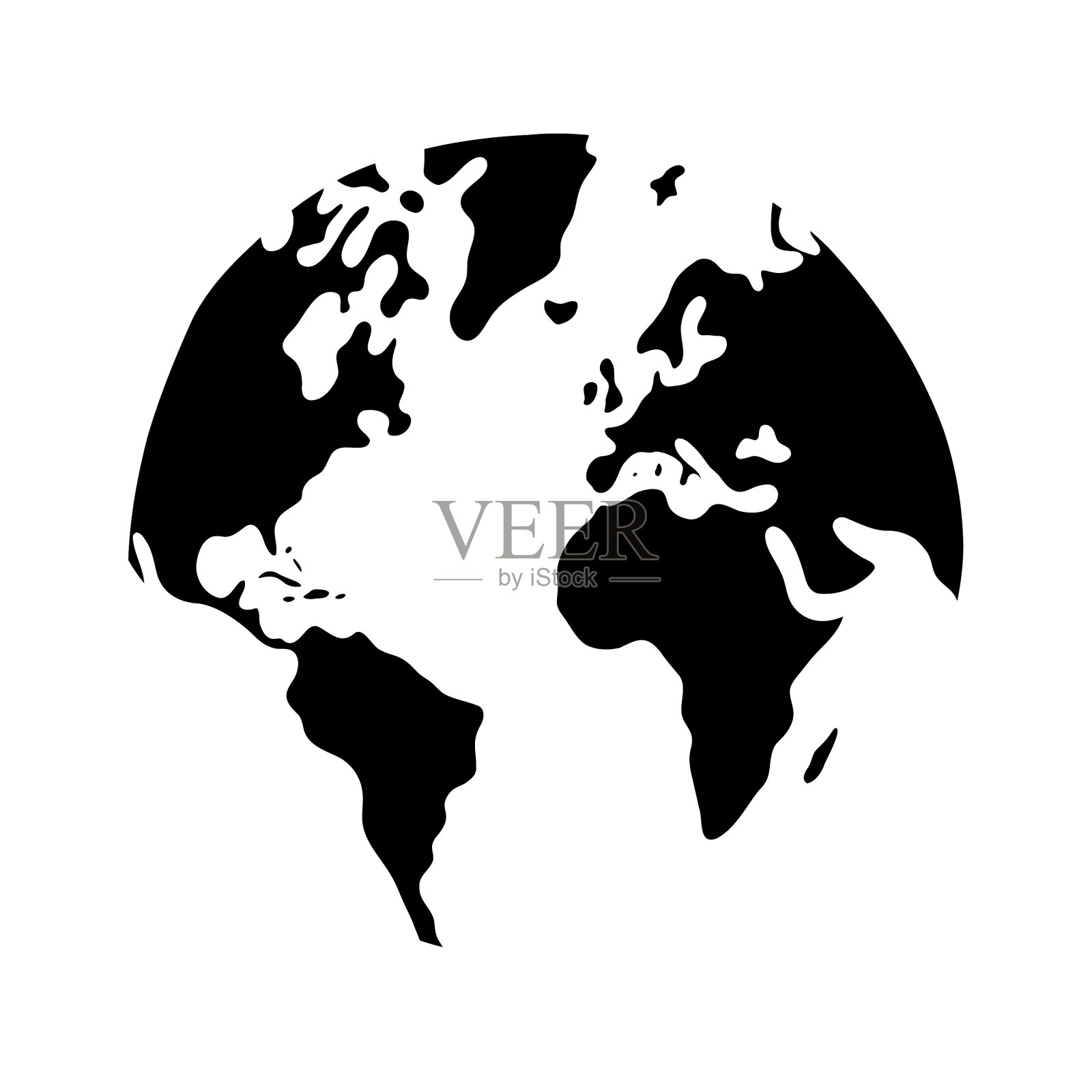 行星地球卡通插画图片素材