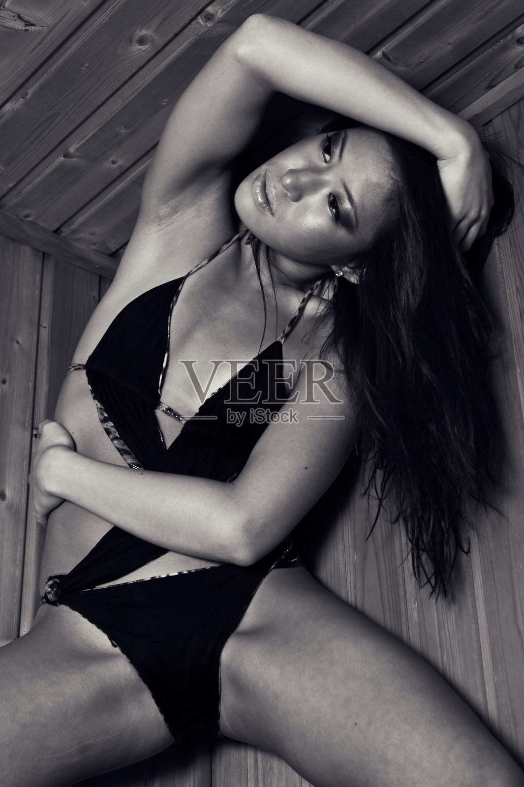 亚洲泳装美女照片摄影图片