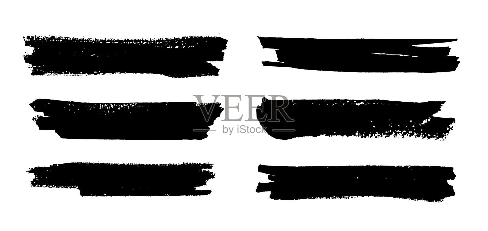 粗笔触设定设计元素图片