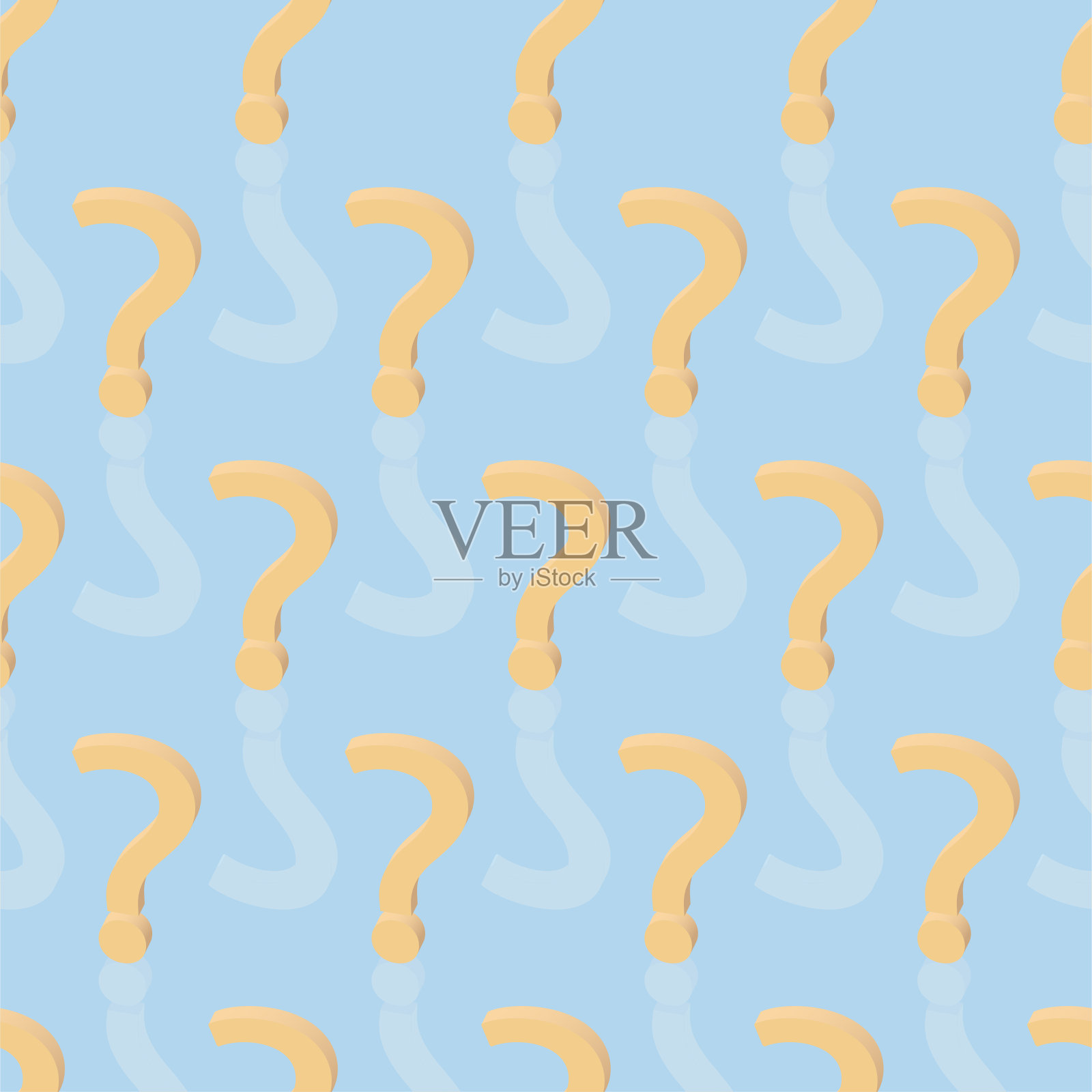 FAQ。等距向量问号。概念插画艺术支持中心经常要求与在线QA无缝模式插画图片素材