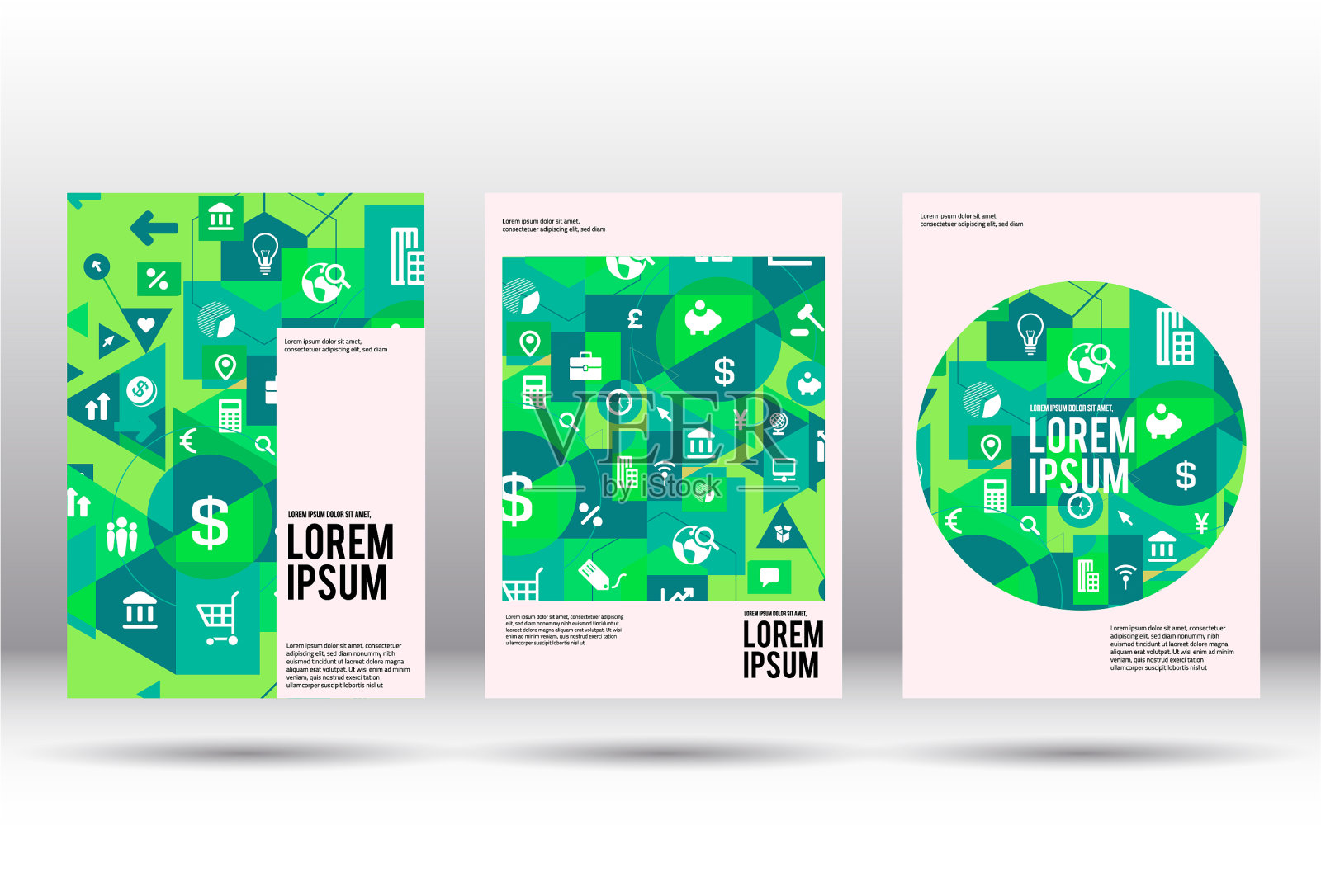 商业上的现代封面设计设计模板素材