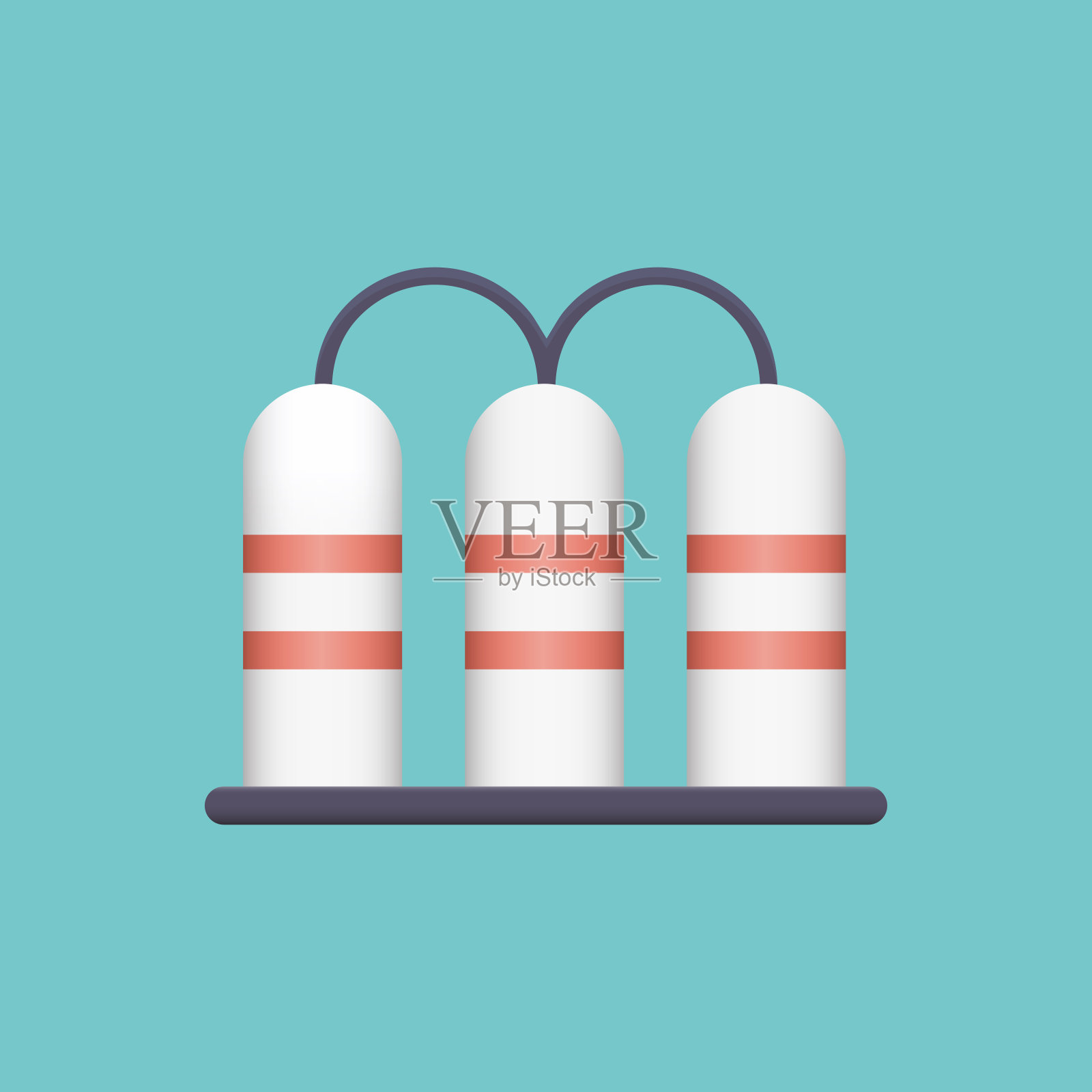 炼油厂平面图标。平面矢量插图符号设计元素插画图片素材