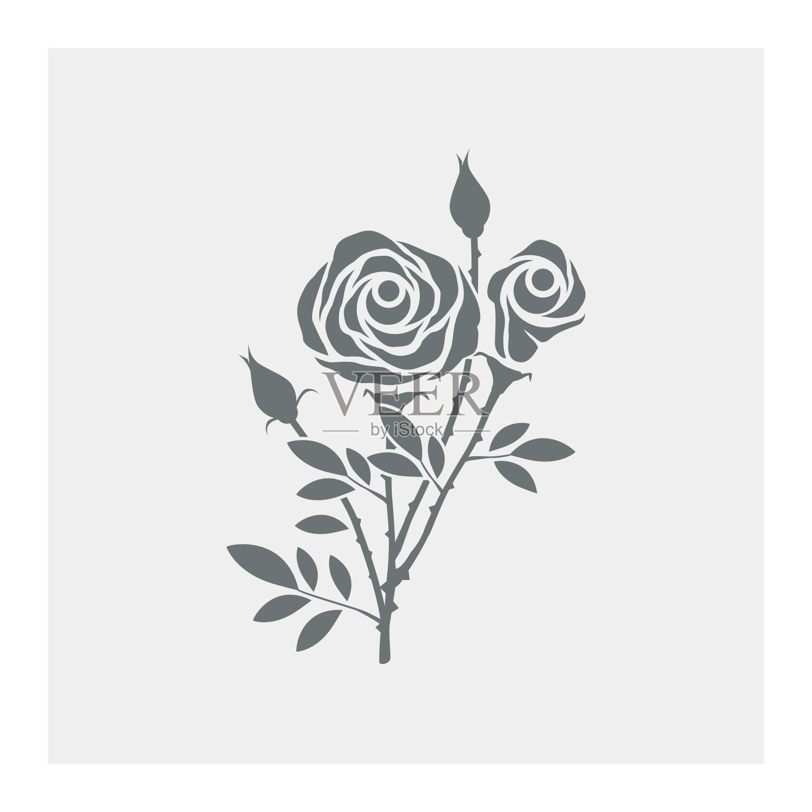 玫瑰花设计元素图片
