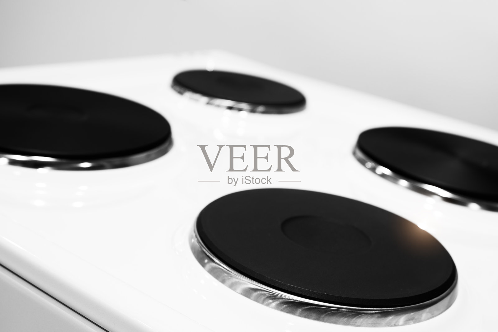 电炉，白色独立式炊具照片摄影图片