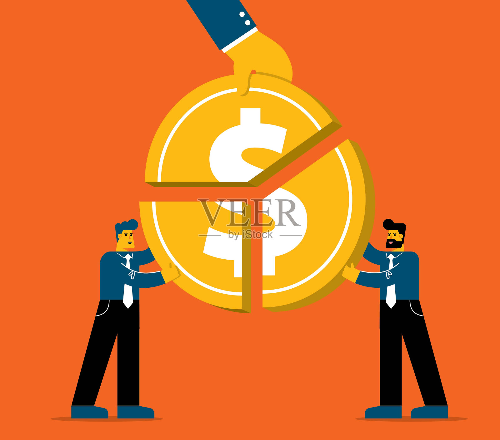 股票赚钱插画图片素材