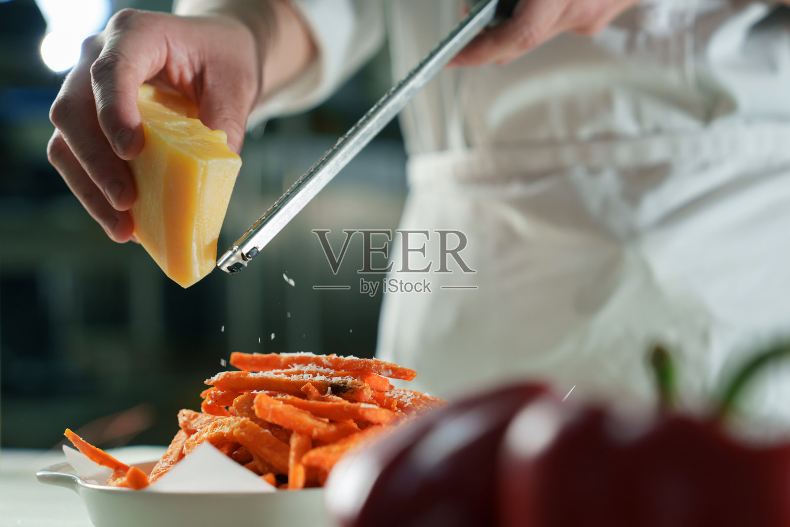 厨师准备食材照片摄影图片