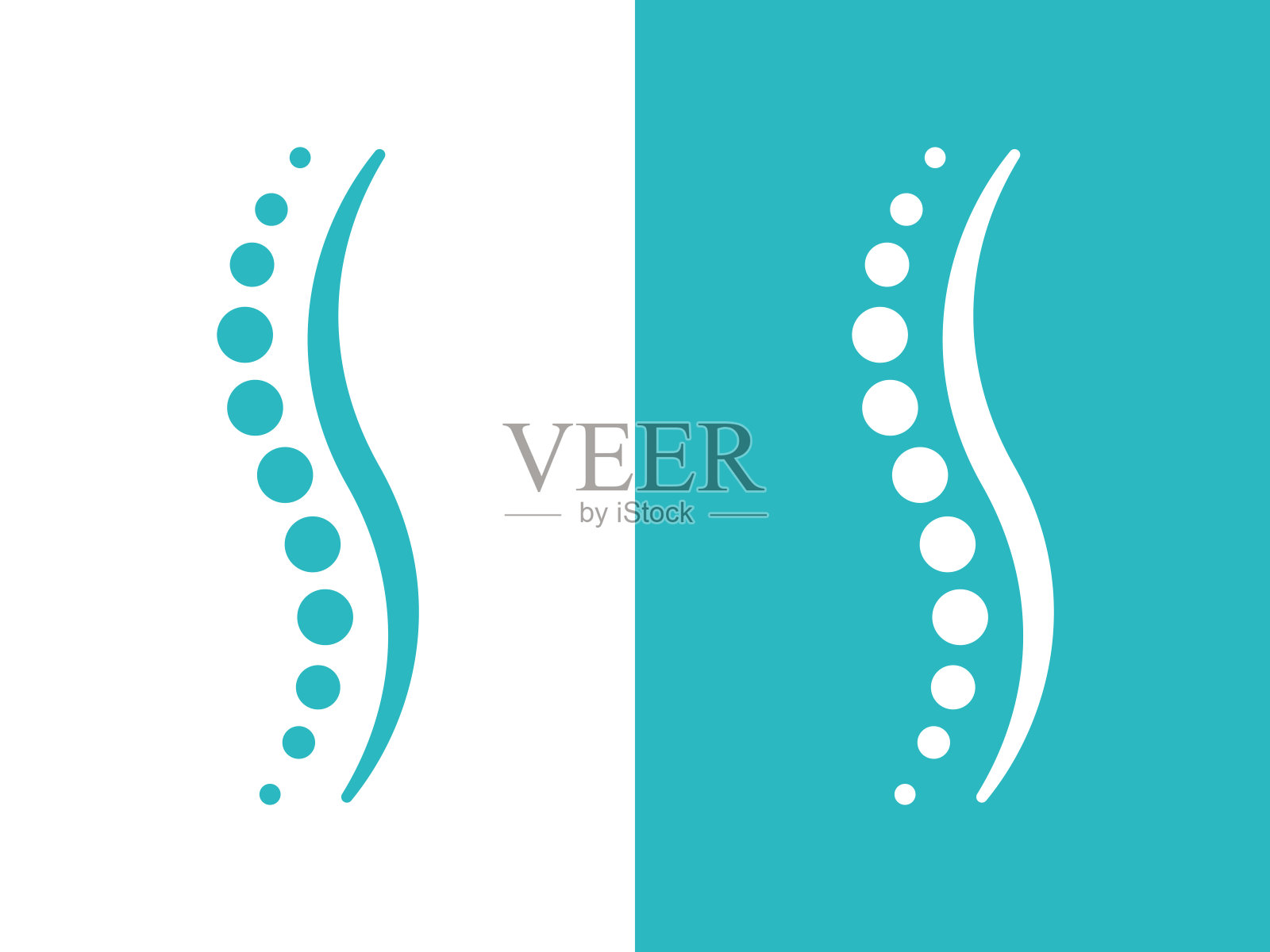 脊柱健康的象征插画图片素材