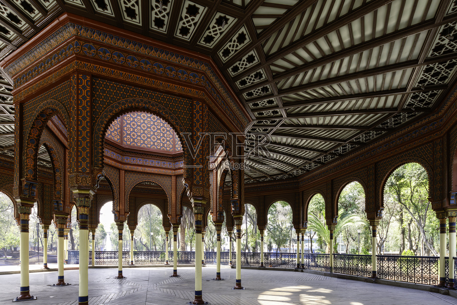 墨西哥城的摩尔人馆照片摄影图片