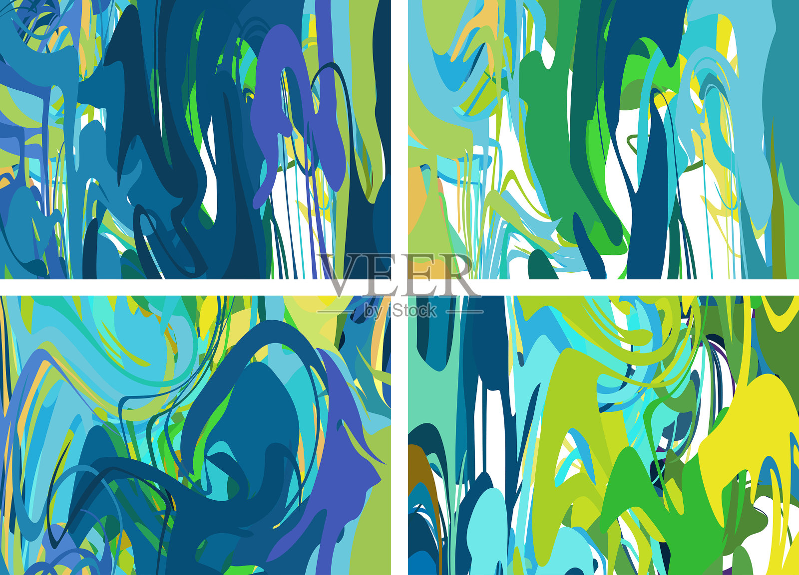 波普艺术无缝多色图案插画图片素材