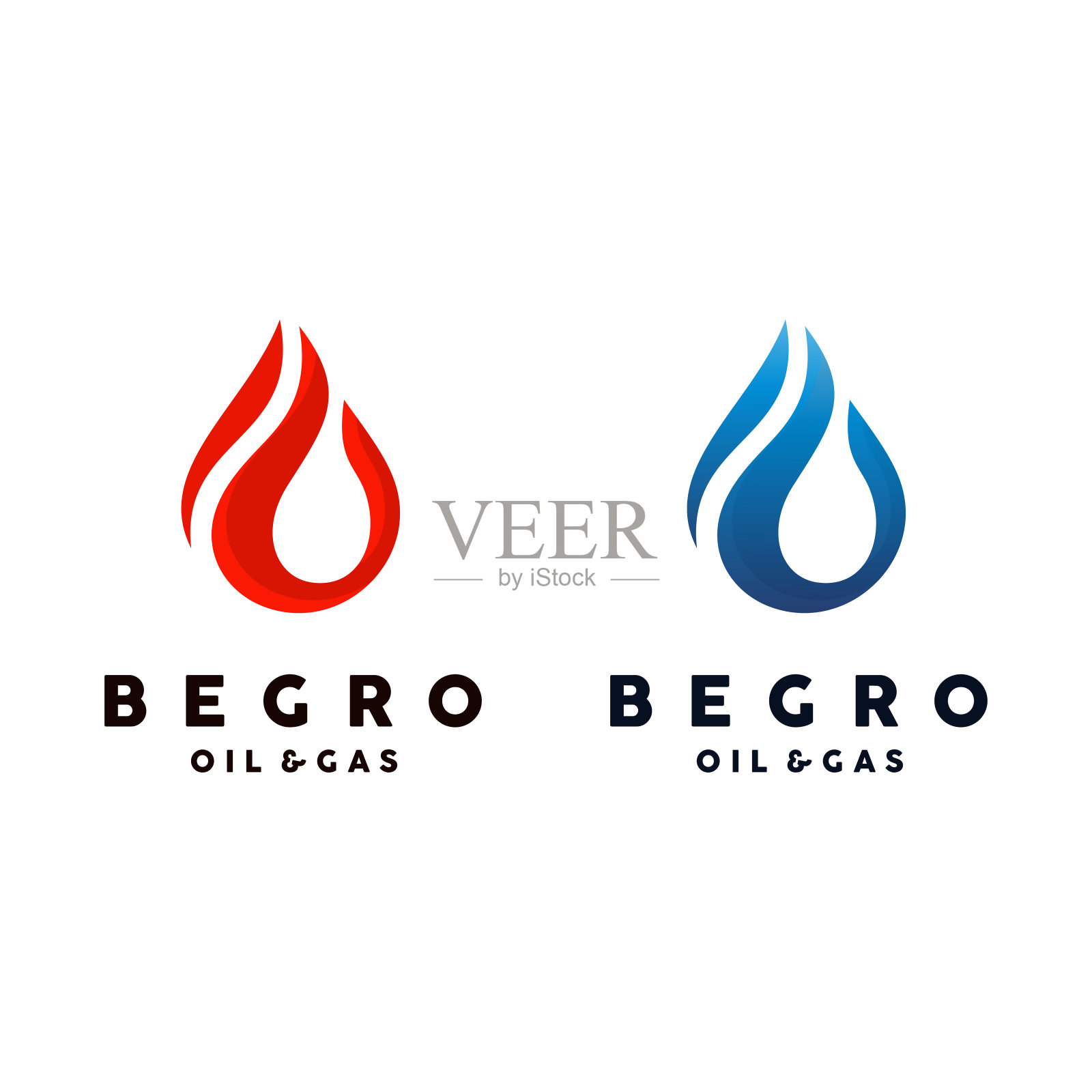 石油和天然气矢量标志设计模板的想法插画图片素材