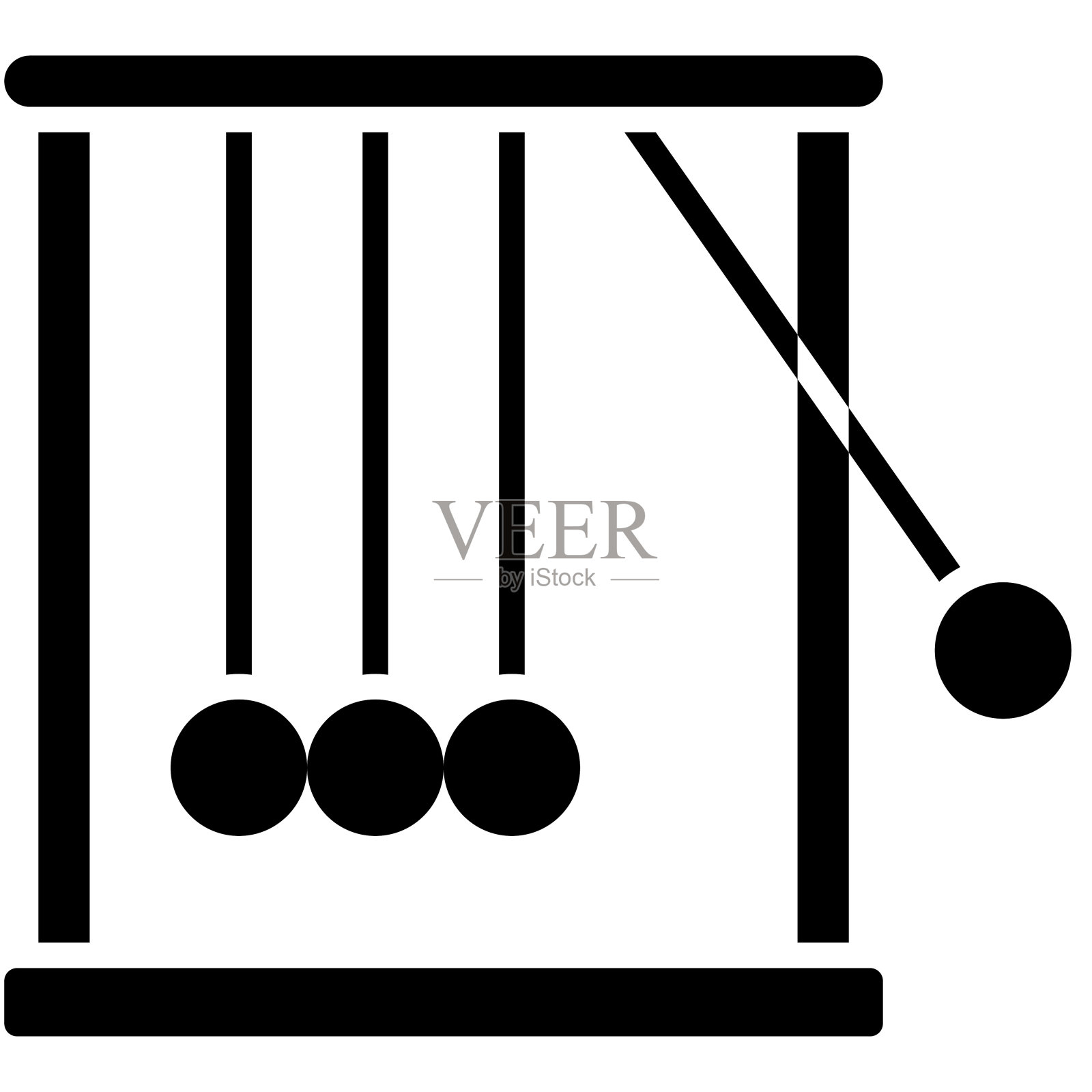 物理图标，高中相关的矢量插图图标素材