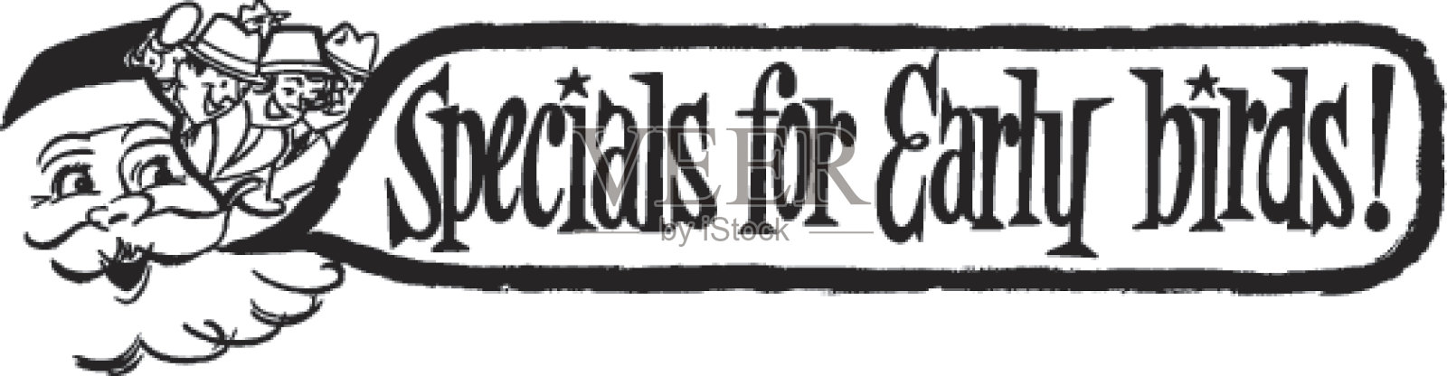 早起鸟特价!插画图片素材