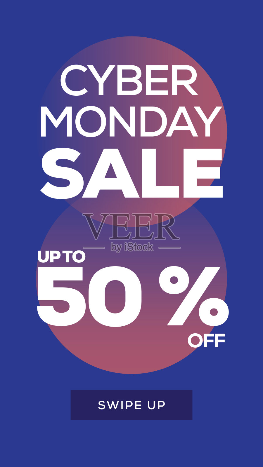 社会媒体故事页销售横幅背景-网络星期一插画图片素材