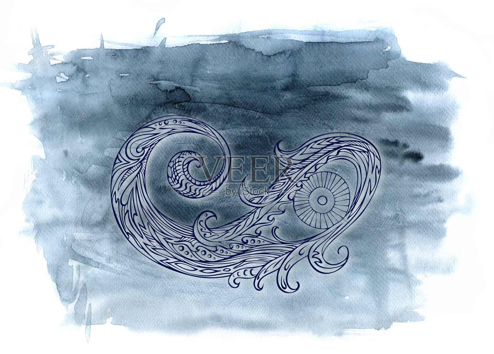 灰度插画图片素材