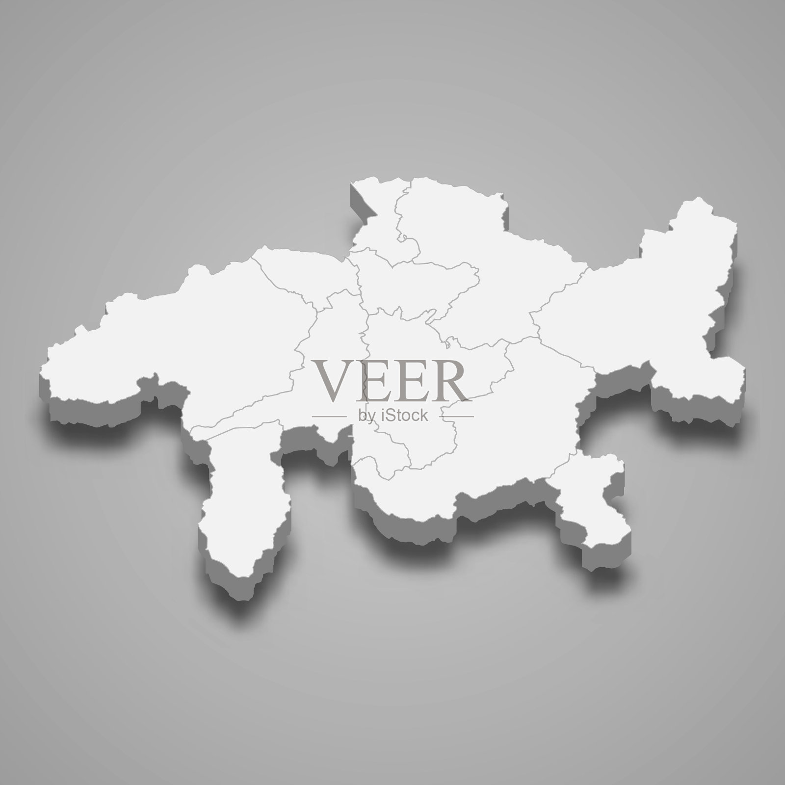 格里松是瑞士的一个州插画图片素材