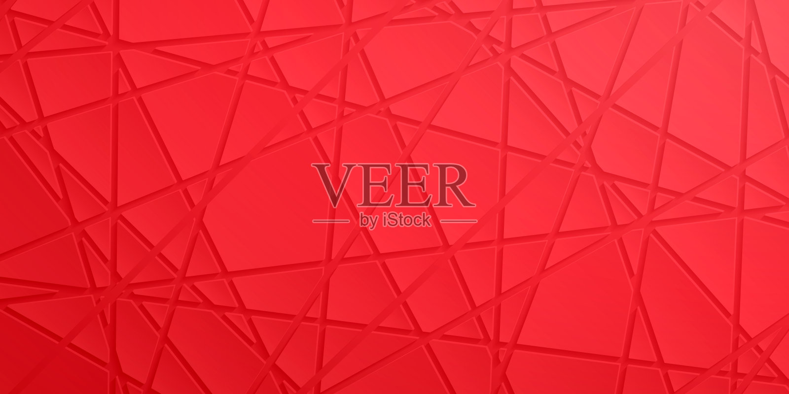 抽象红色背景-几何纹理插画图片素材