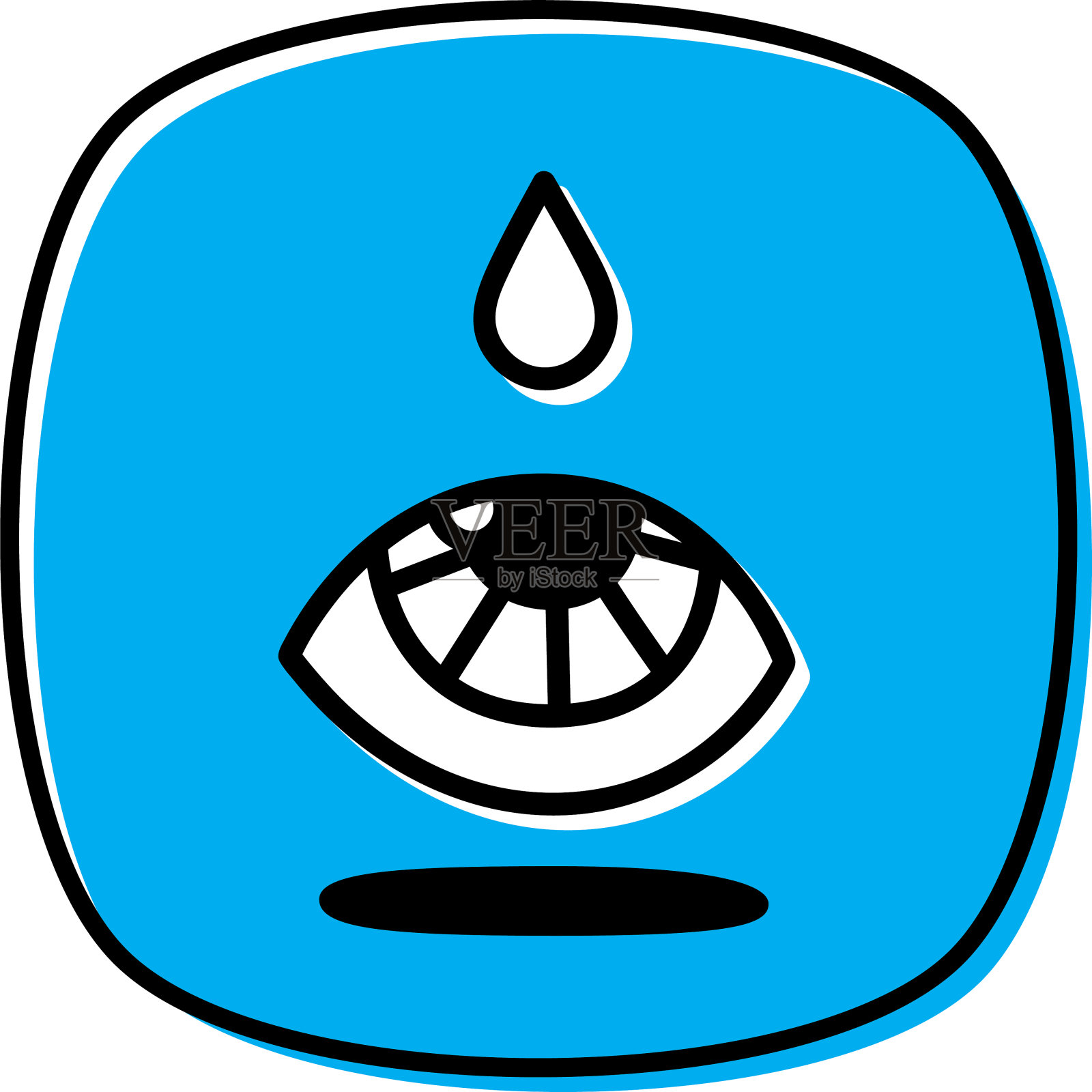 眼药水涂鸦2插画图片素材