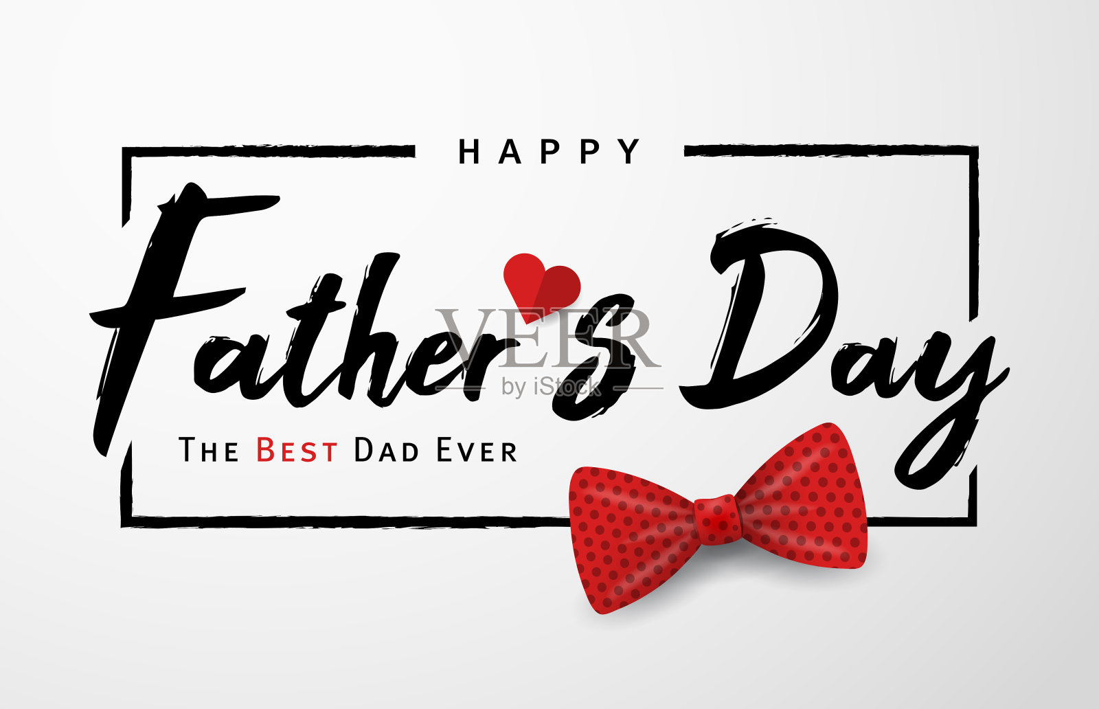 白色背景上的文字和心形特写镜头插画图片素材