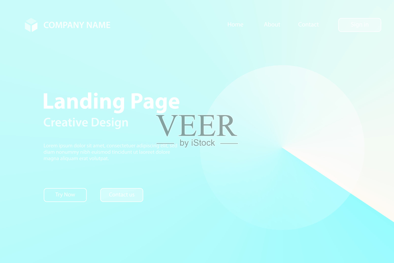 登陆页面模板-灰色渐变颜色的抽象设计-时髦的背景插画图片素材