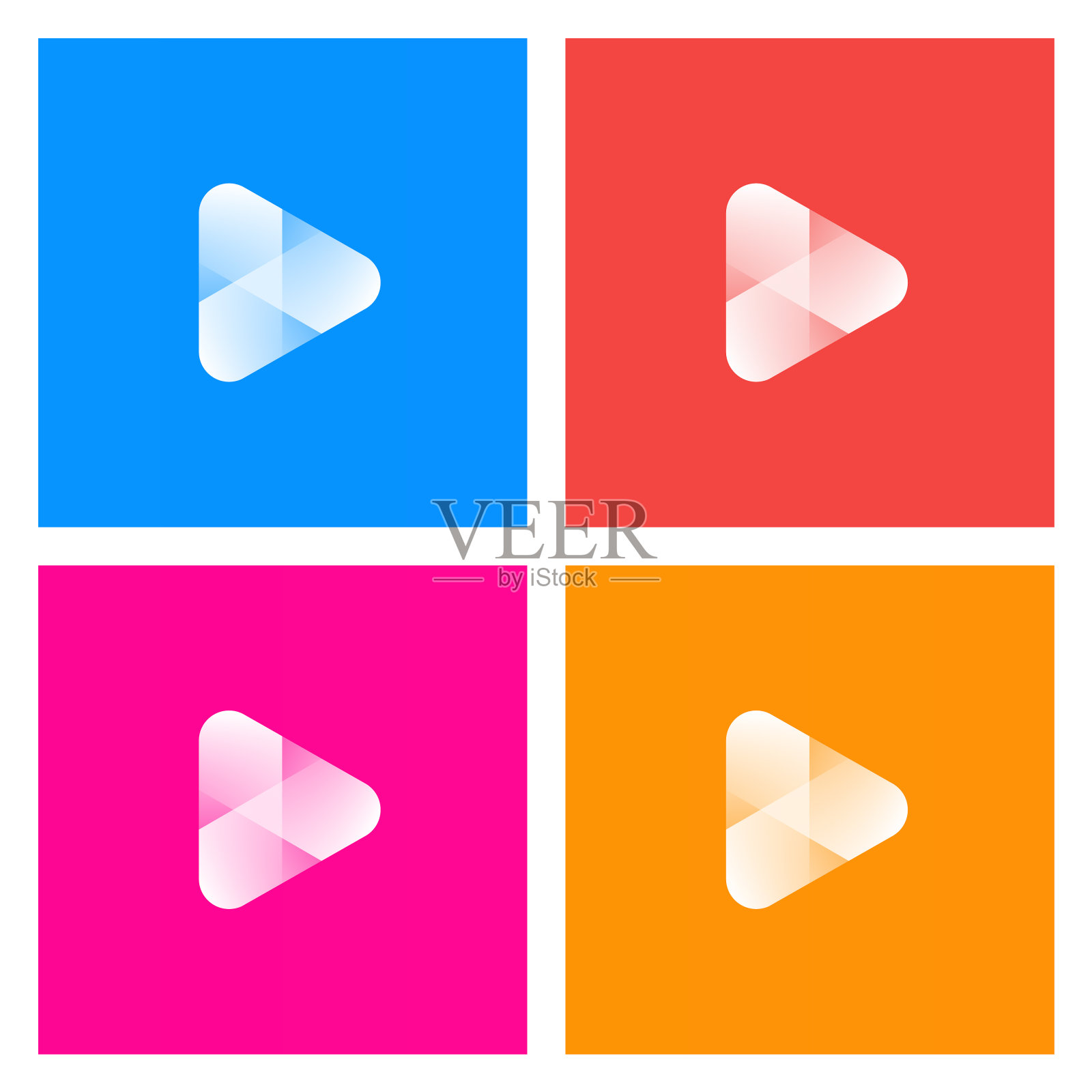 播放媒体按钮标志插画图片素材