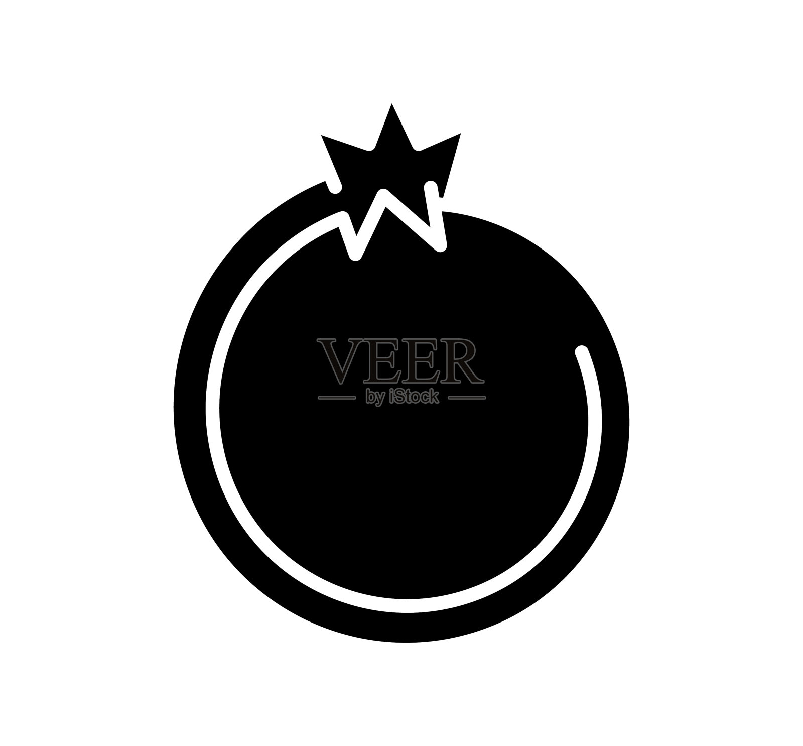 橙色黑色填充矢量图标插画图片素材