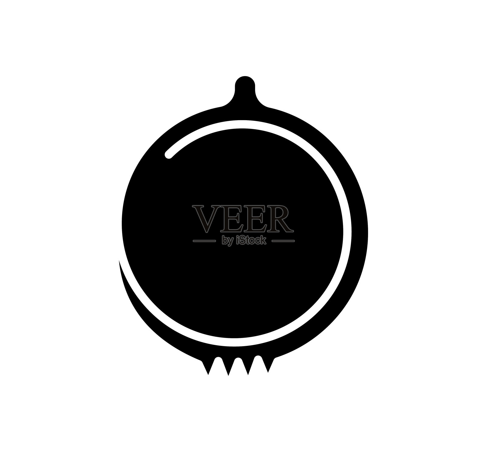 石榴黑色填充矢量图标插画图片素材