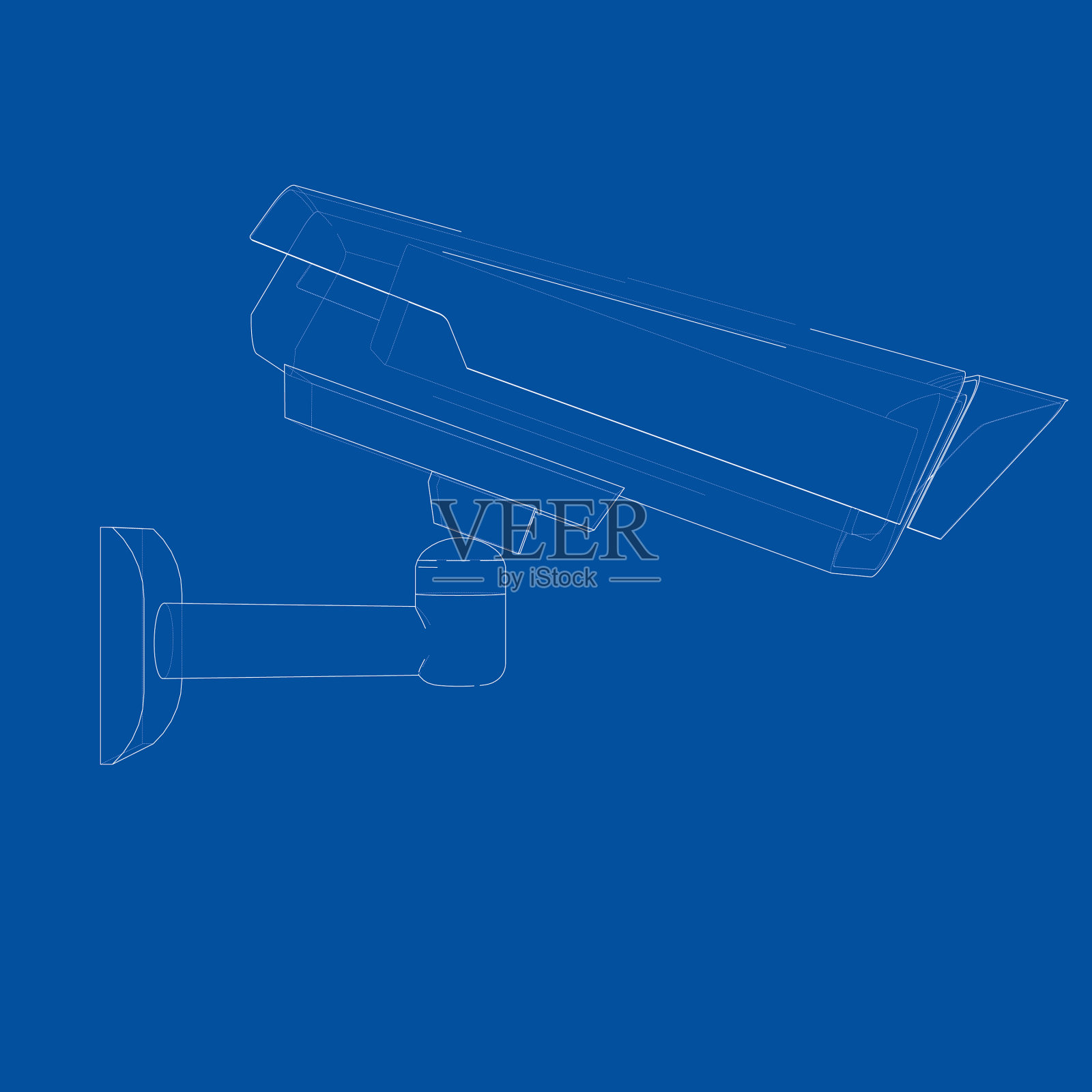 概述闭路电视摄像头安全摄像头插画图片素材