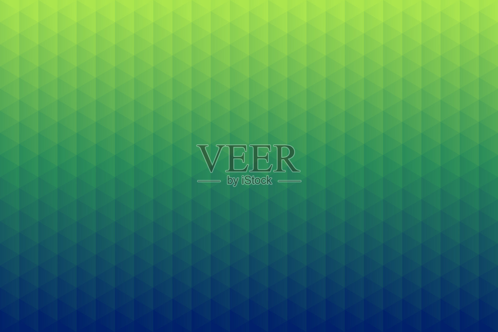 抽象几何背景-马赛克三角形图案-绿色梯度插画图片素材