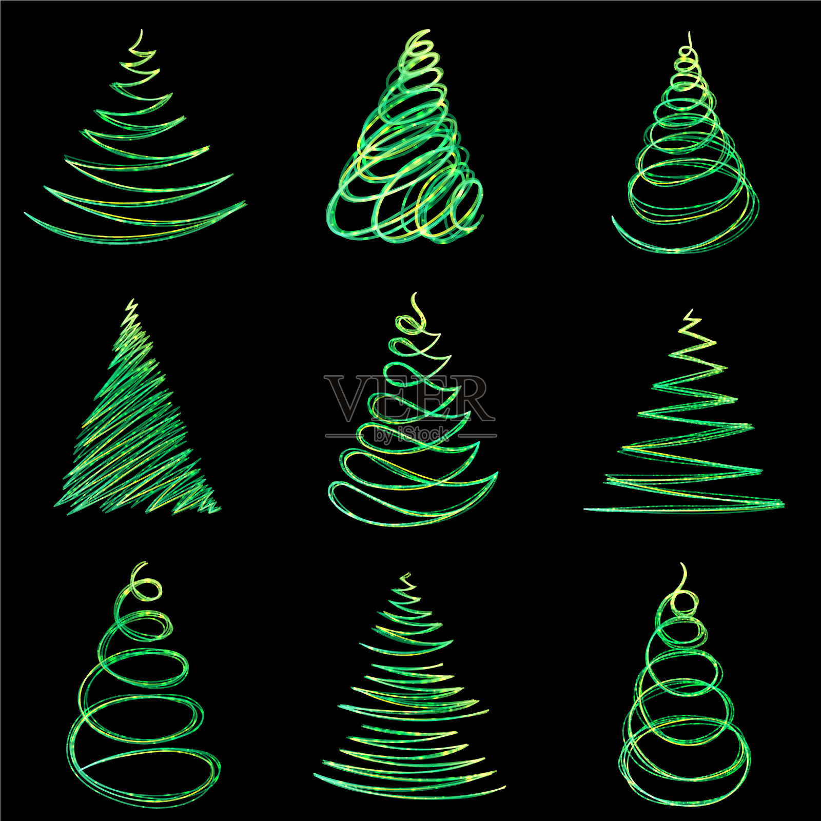 圣诞节的魔力插画图片素材