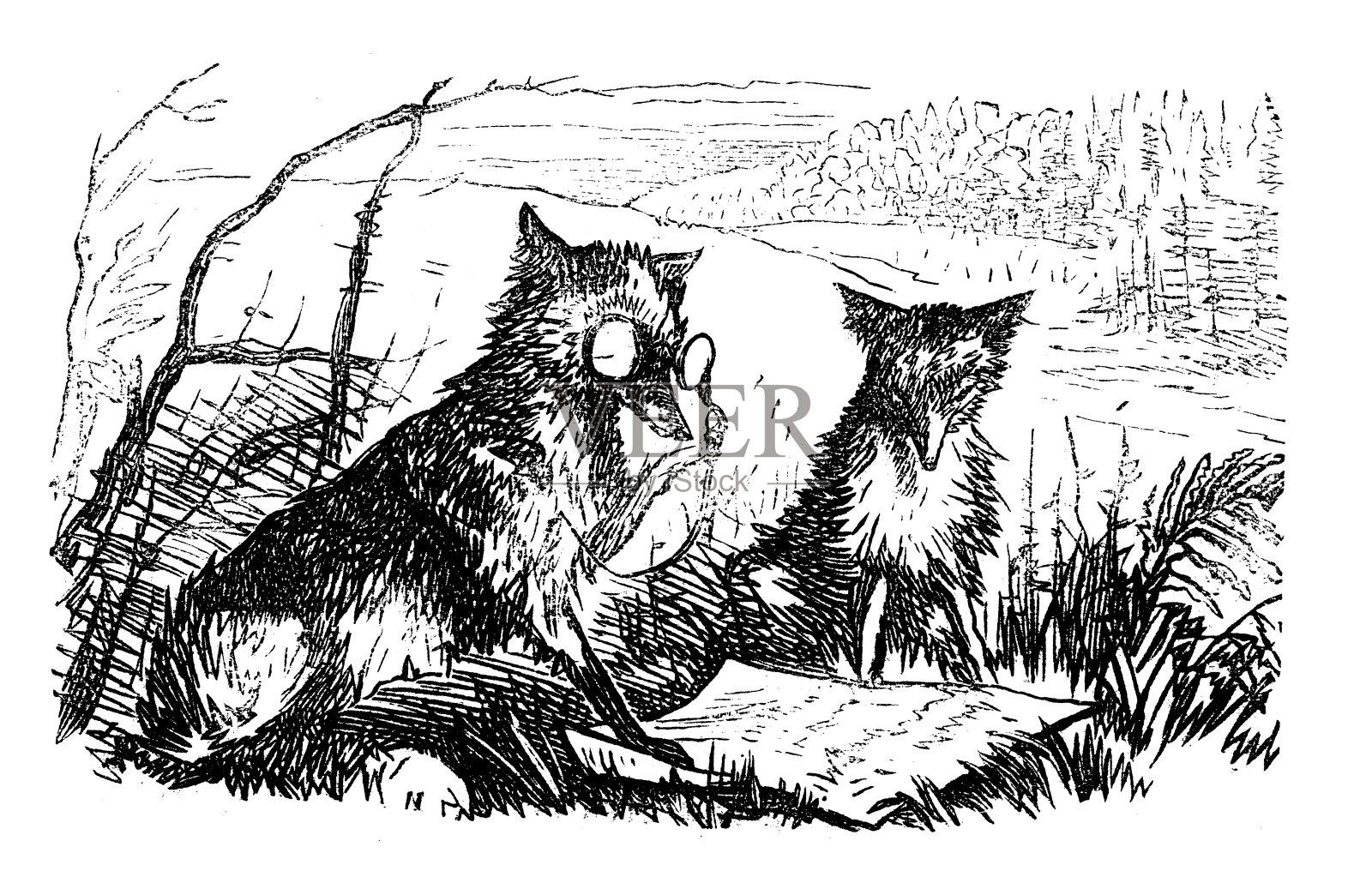 英国讽刺漫画插画图片素材