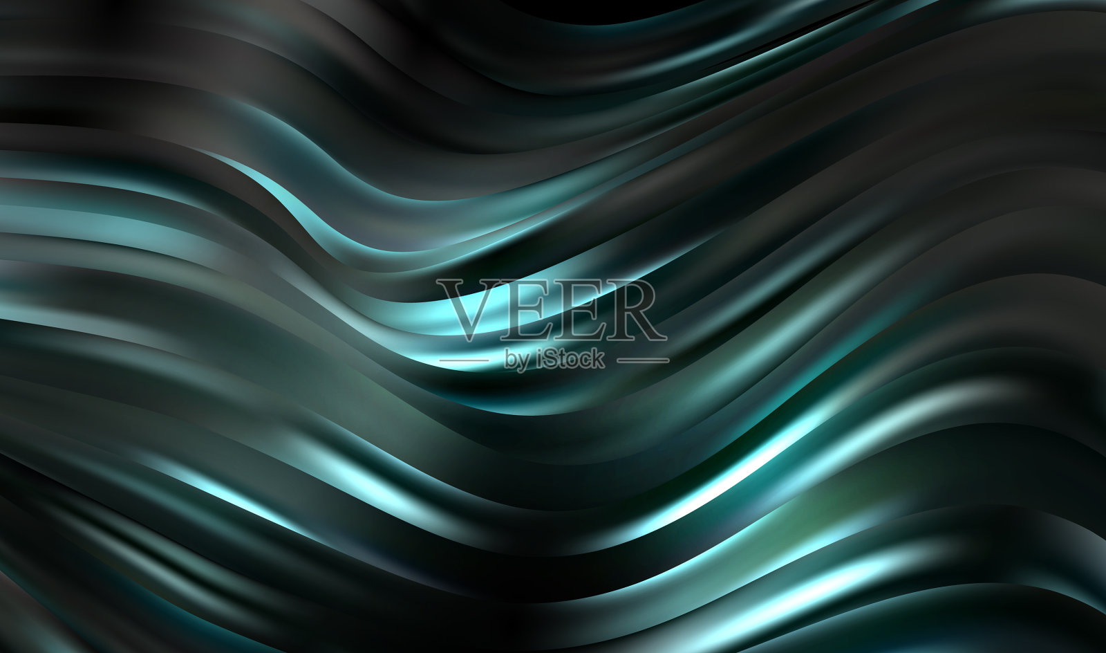 抽象波浪闪亮的蓝色移动线条设计插画图片素材