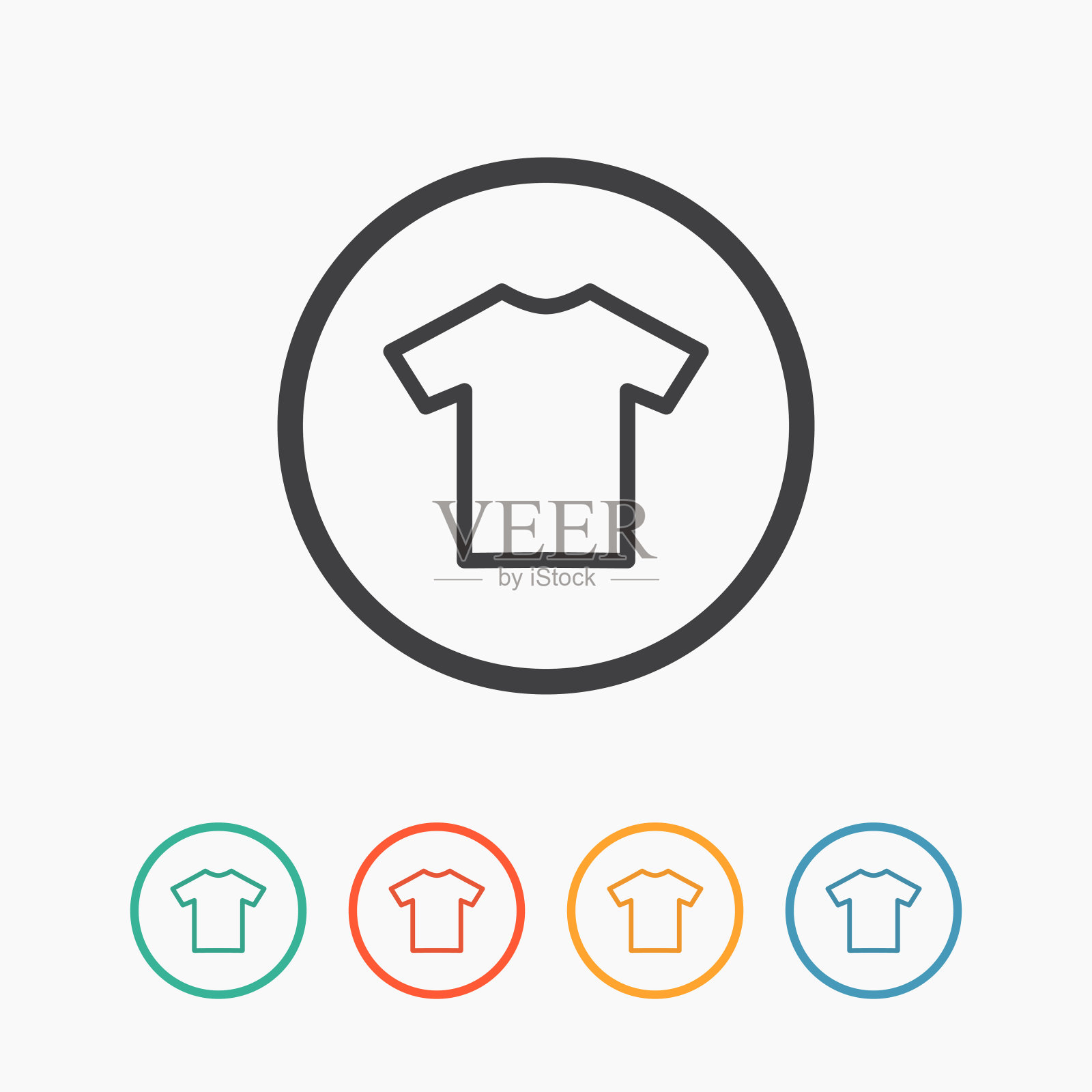 t恤扁平空白图标符号图标素材