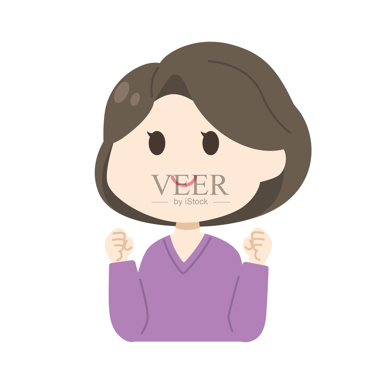 一个女人的插图插画图片素材