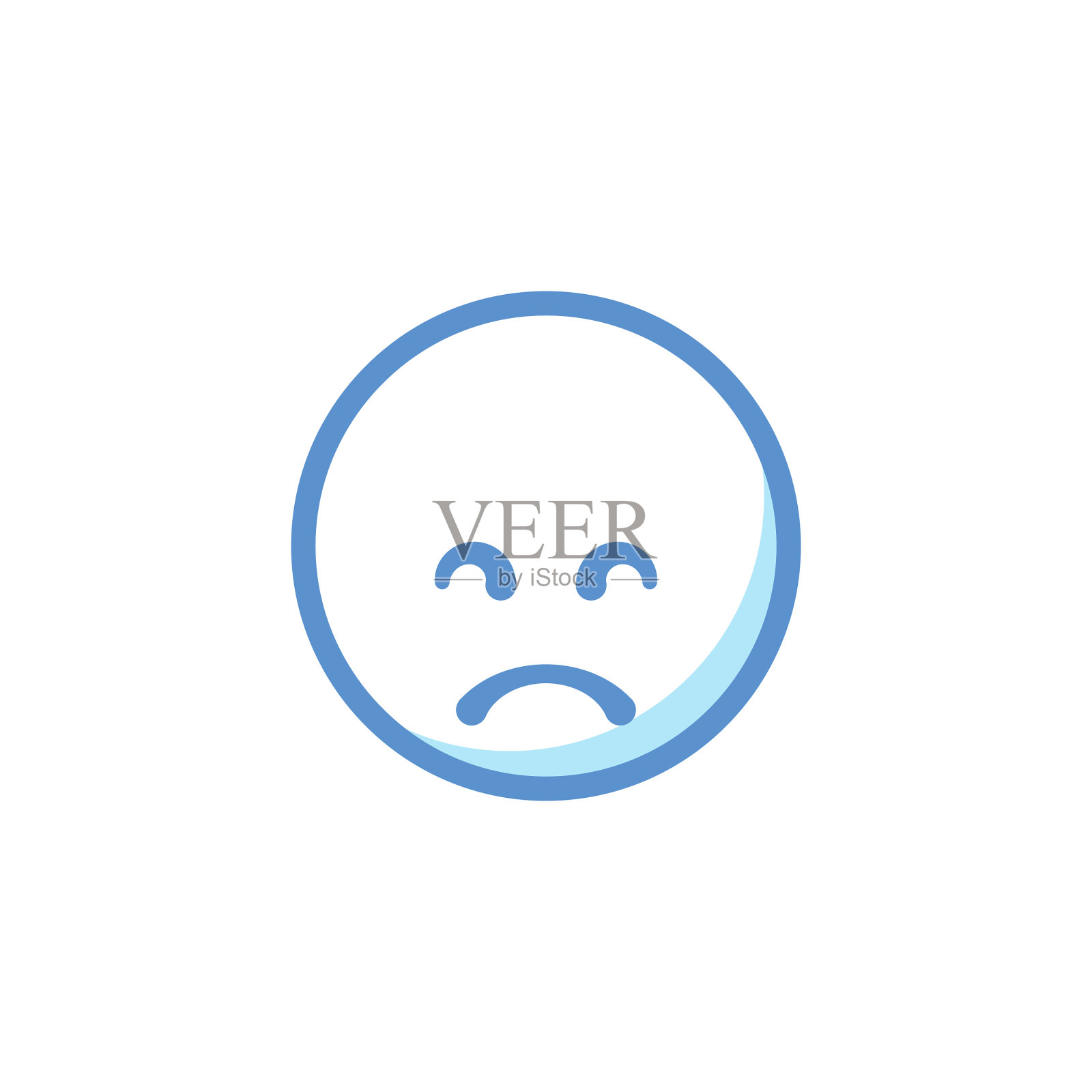 表情可爱的线条艺术风格插画图片素材