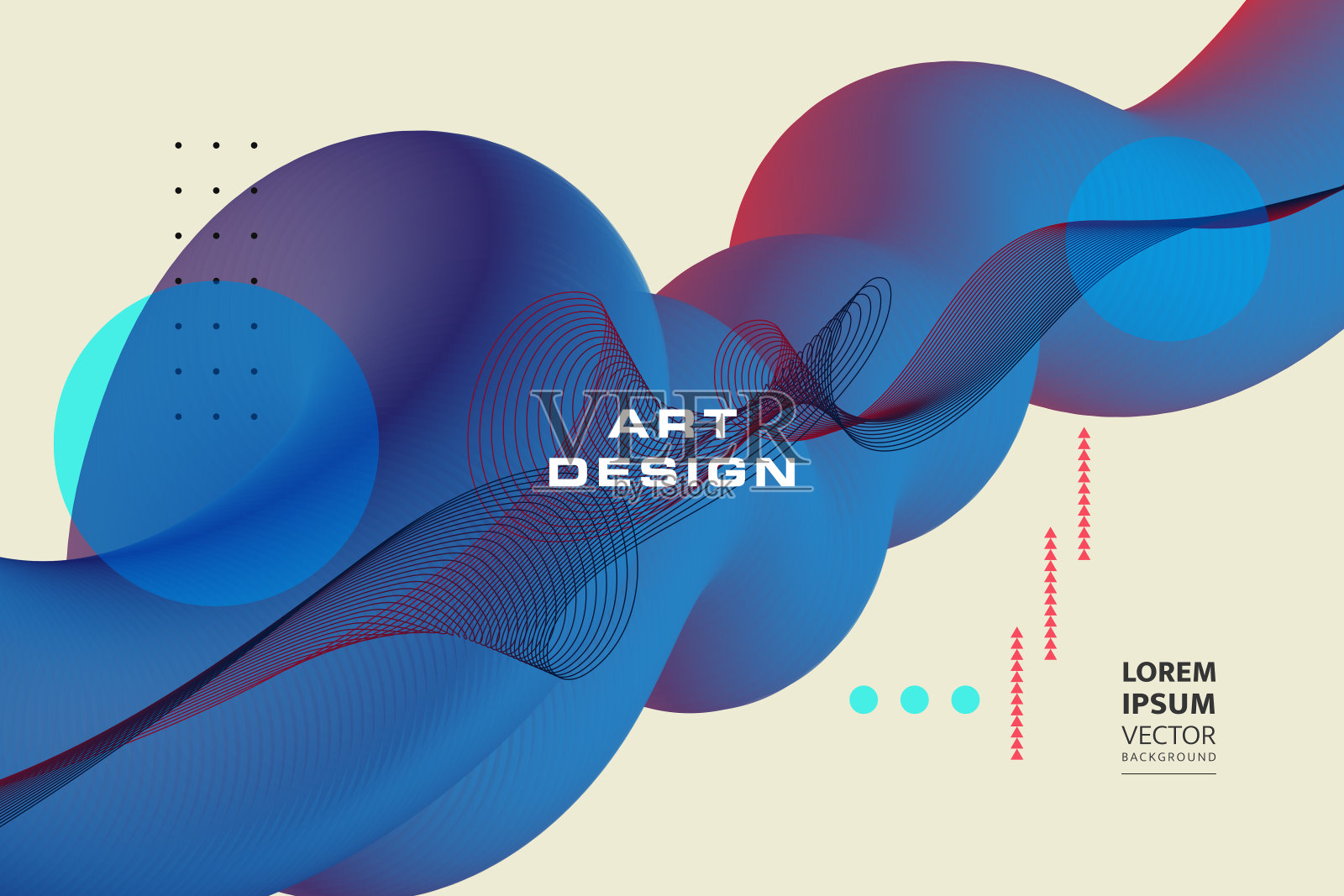 动态抽象背景与流体形状现代概念插画图片素材